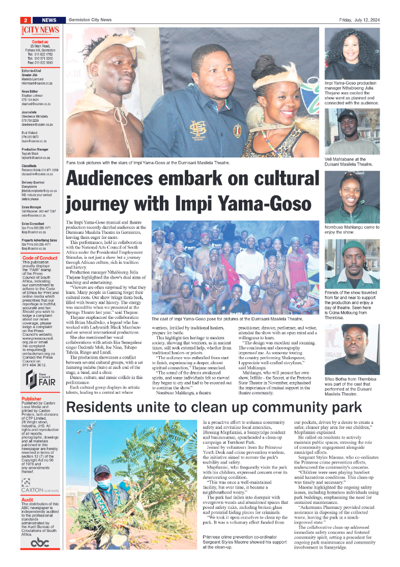 Germiston City News 12 July 2024 page 2