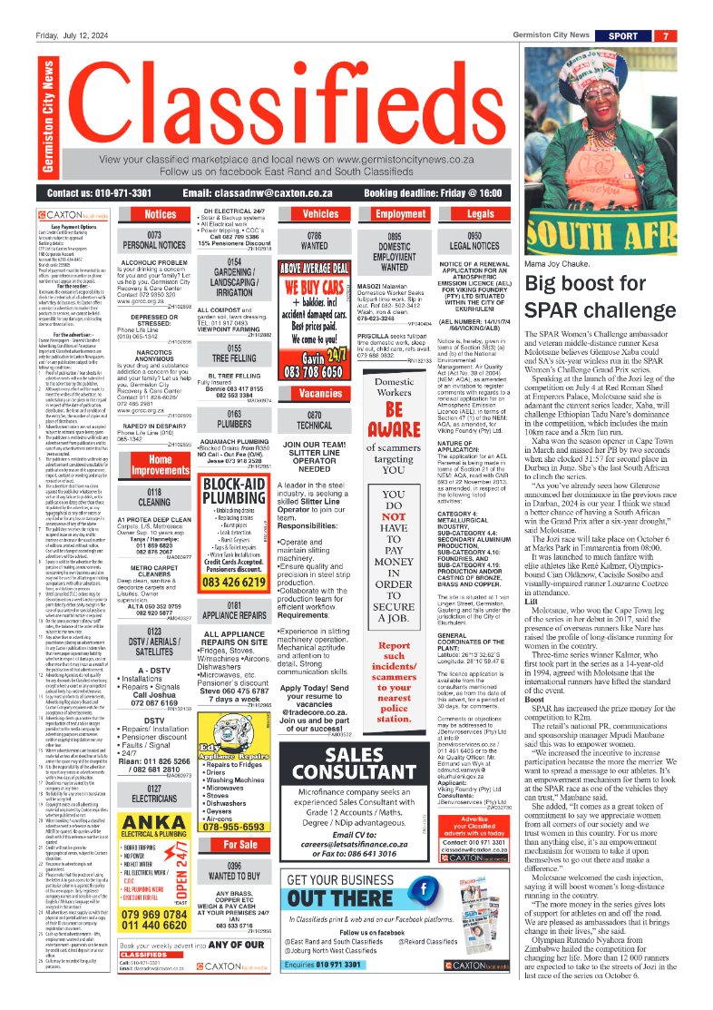 Germiston City News 12 July 2024 page 7