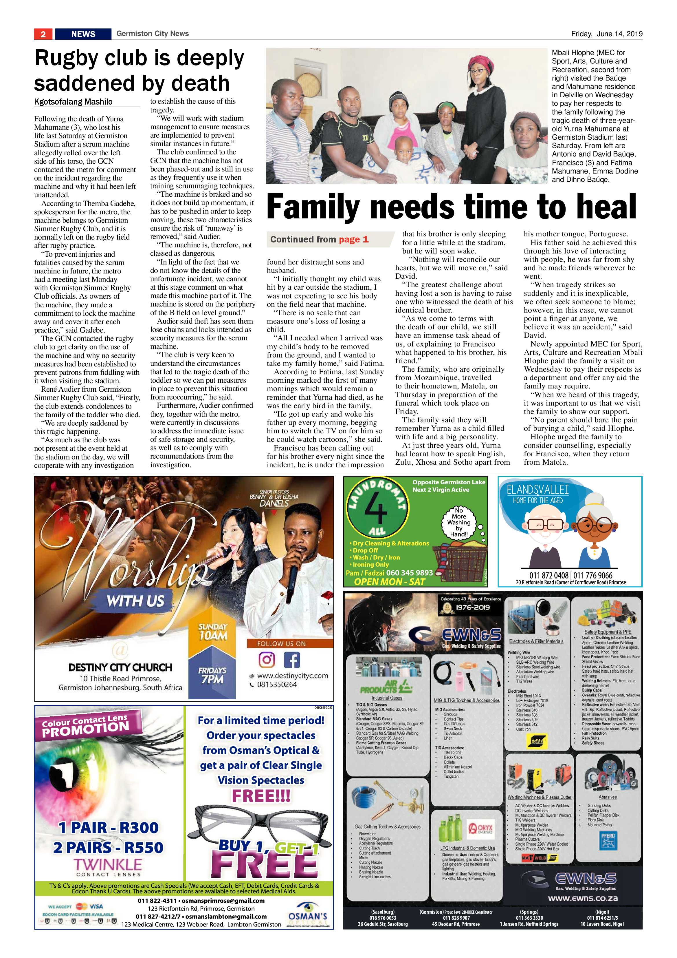 Germiston City News 12 June 2019 page 2