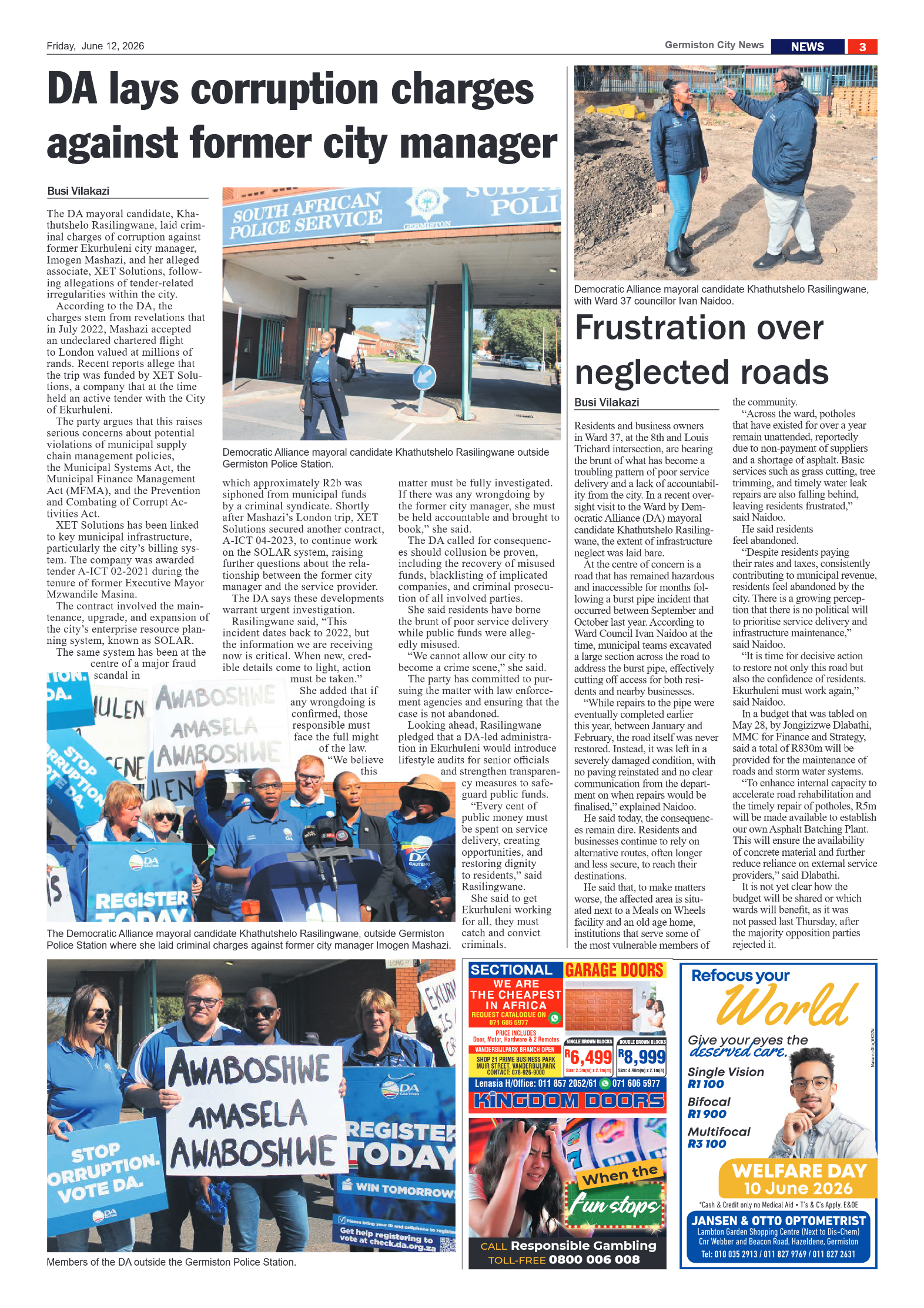 Germiston City News 12 June 2026 page 3