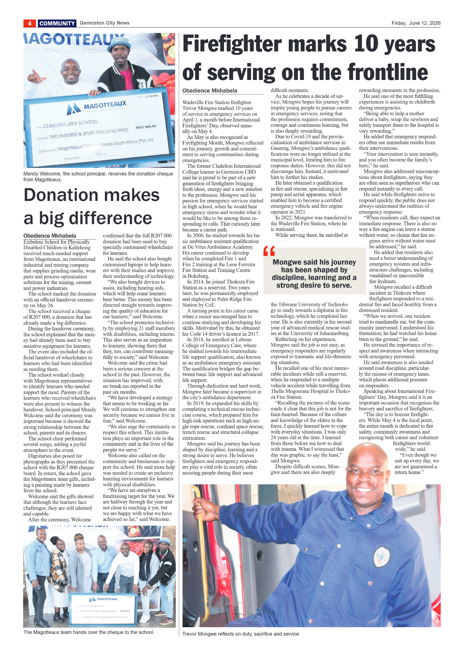 Germiston City News 12 June 2026 page 4