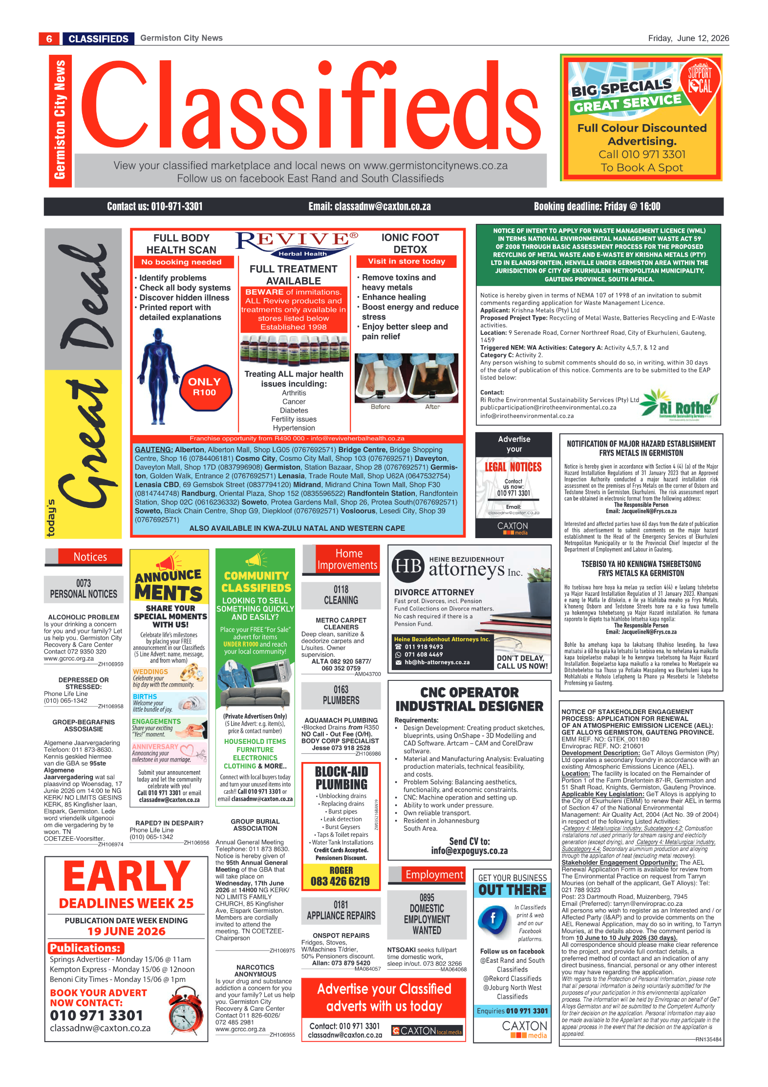 Germiston City News 12 June 2026 page 6