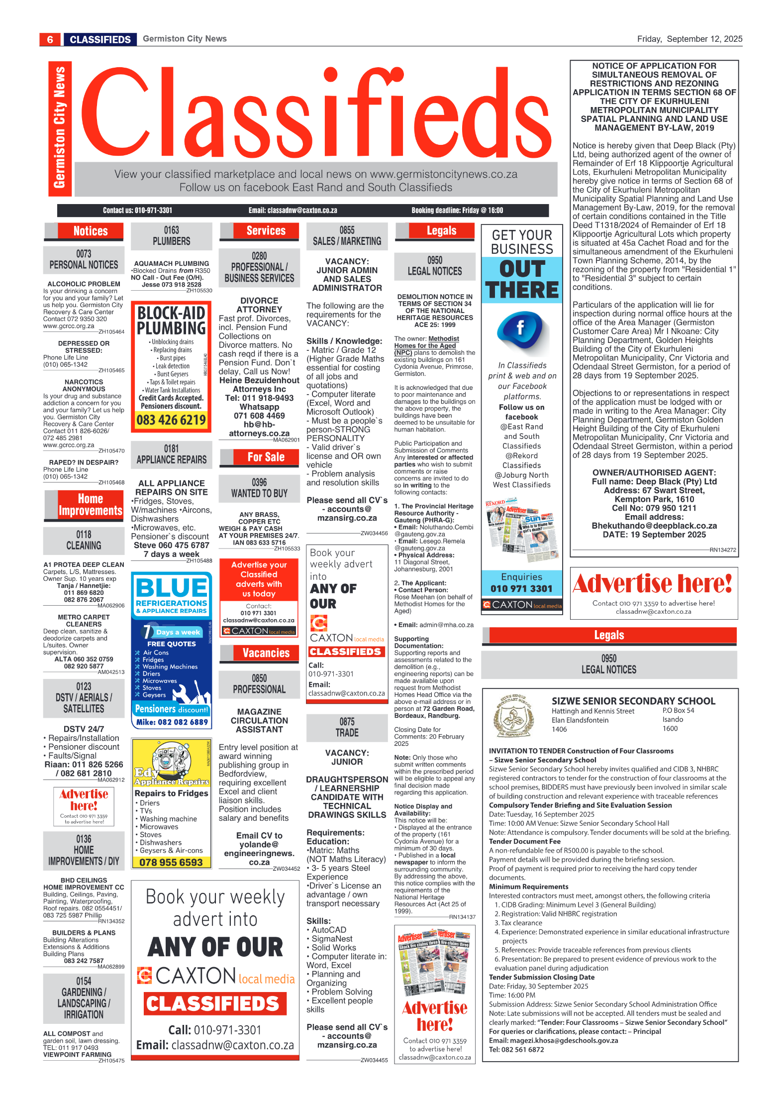 Germiston City News 12 September 2025 page 6