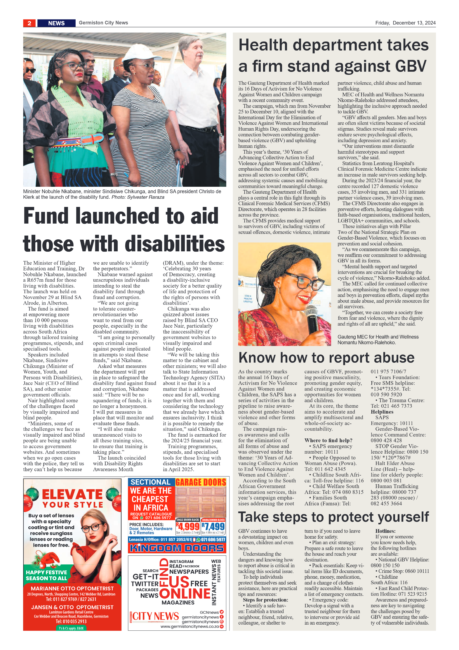 Germiston City News 13 December 2024 page 2