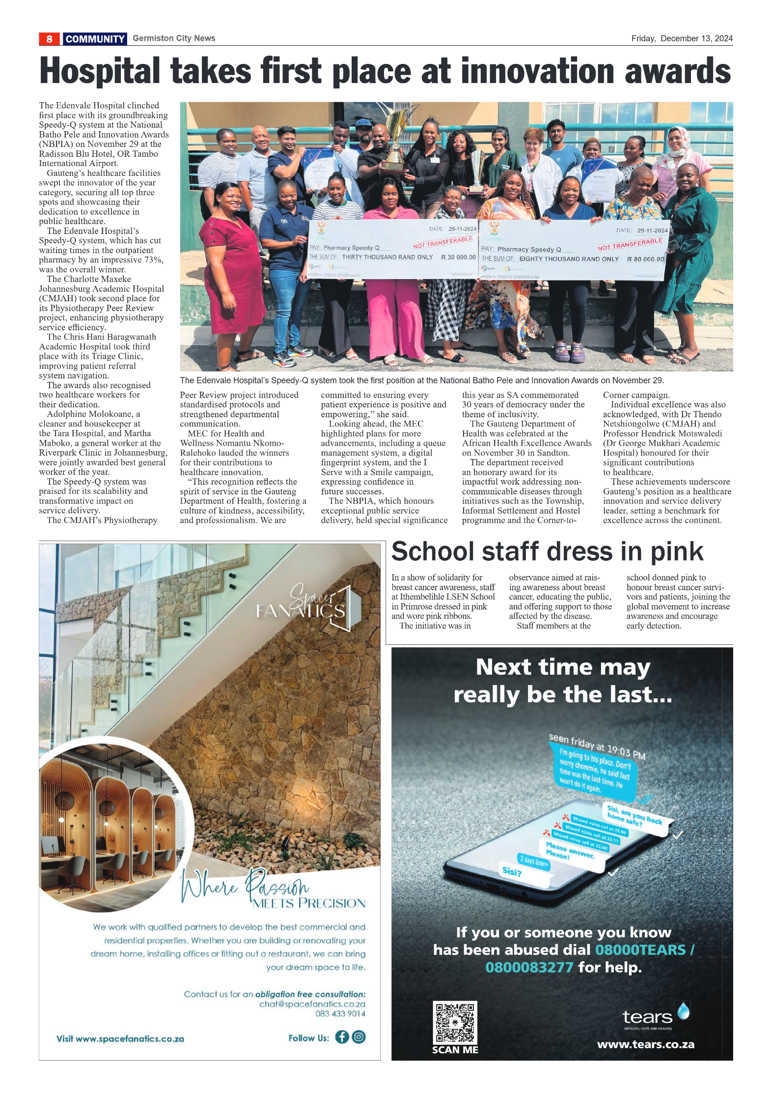 Germiston City News 13 December 2024 page 8