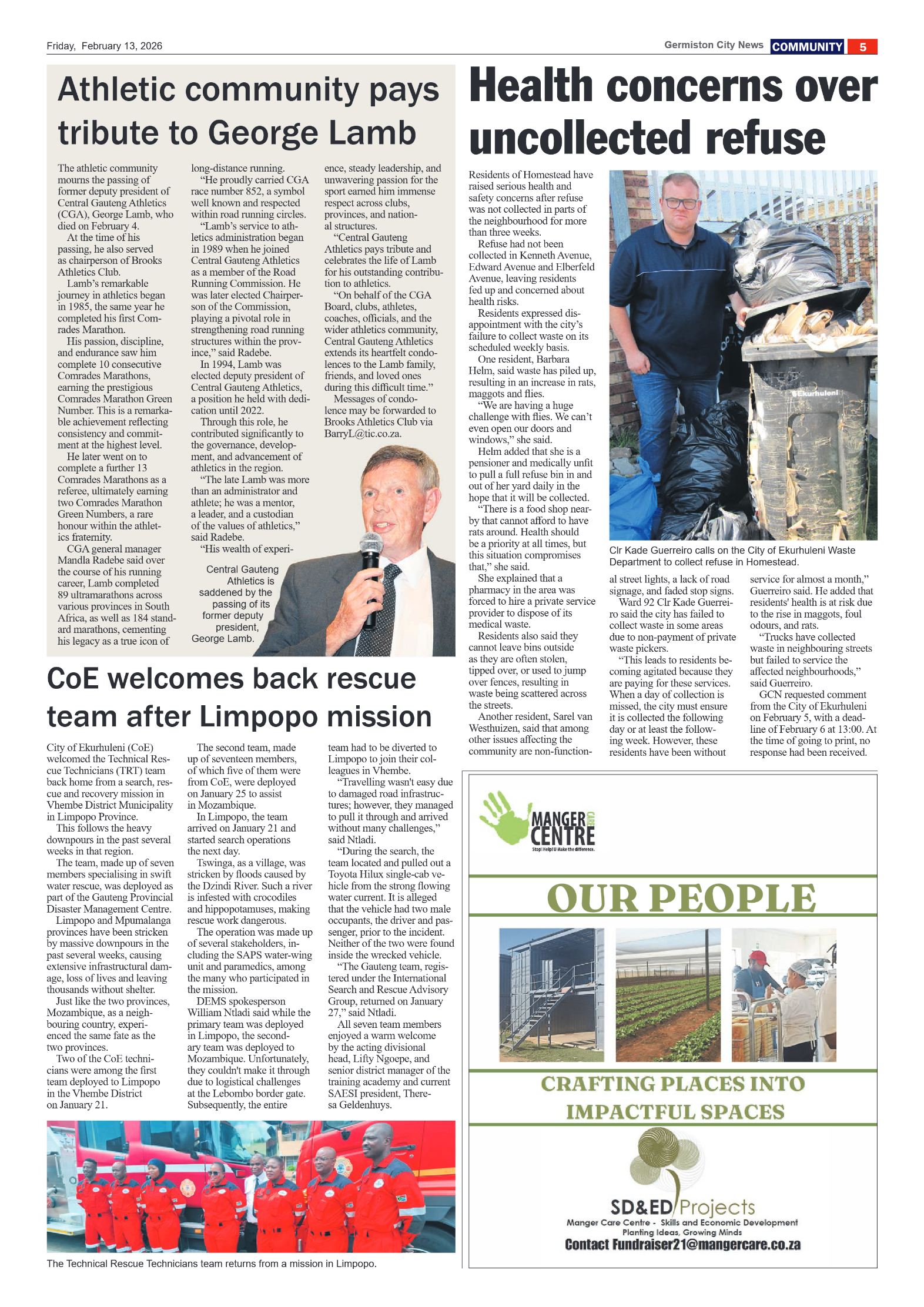 Germiston City News 13 February 2026 page 5