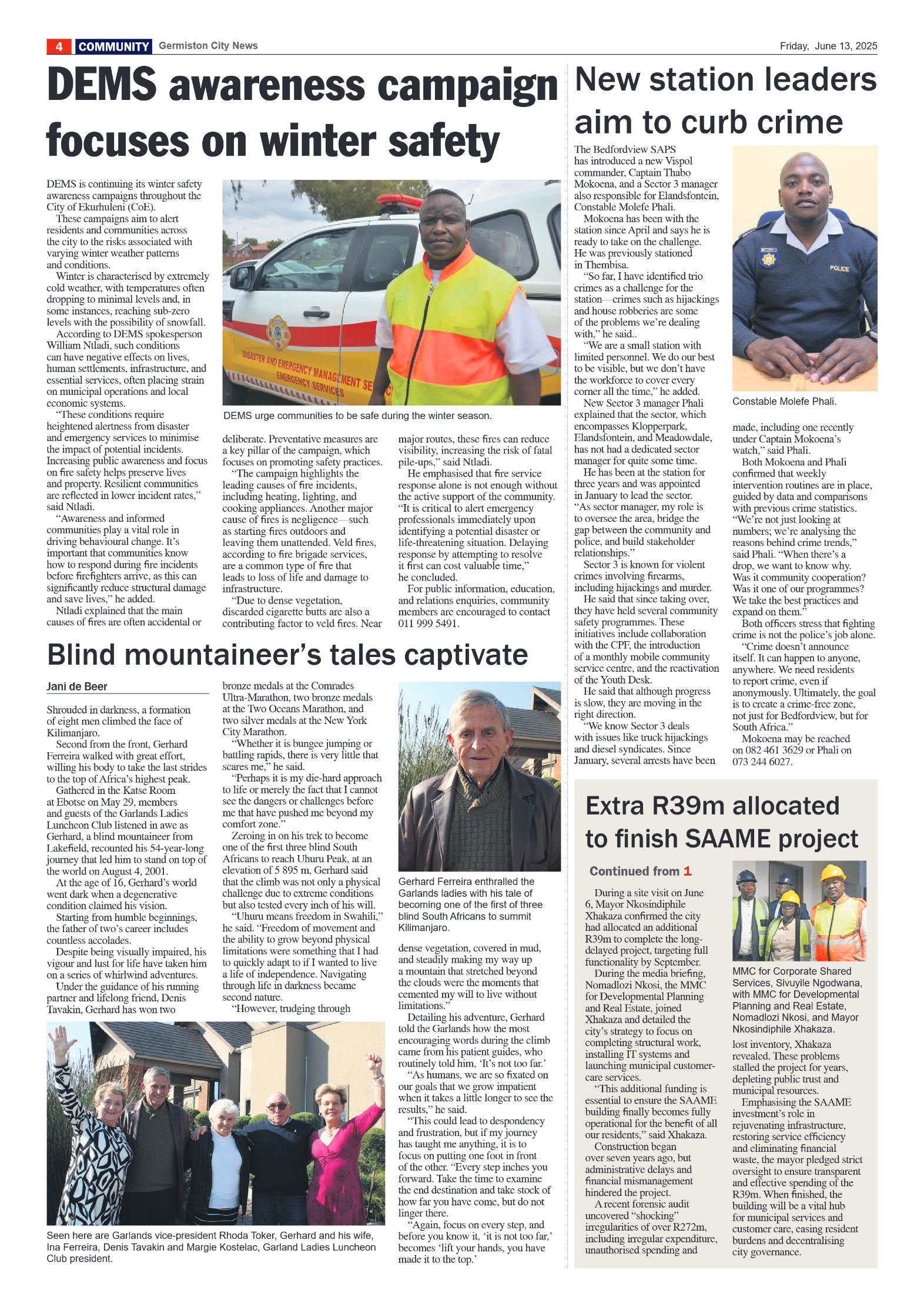 Germiston City News 13 June 2025 page 4