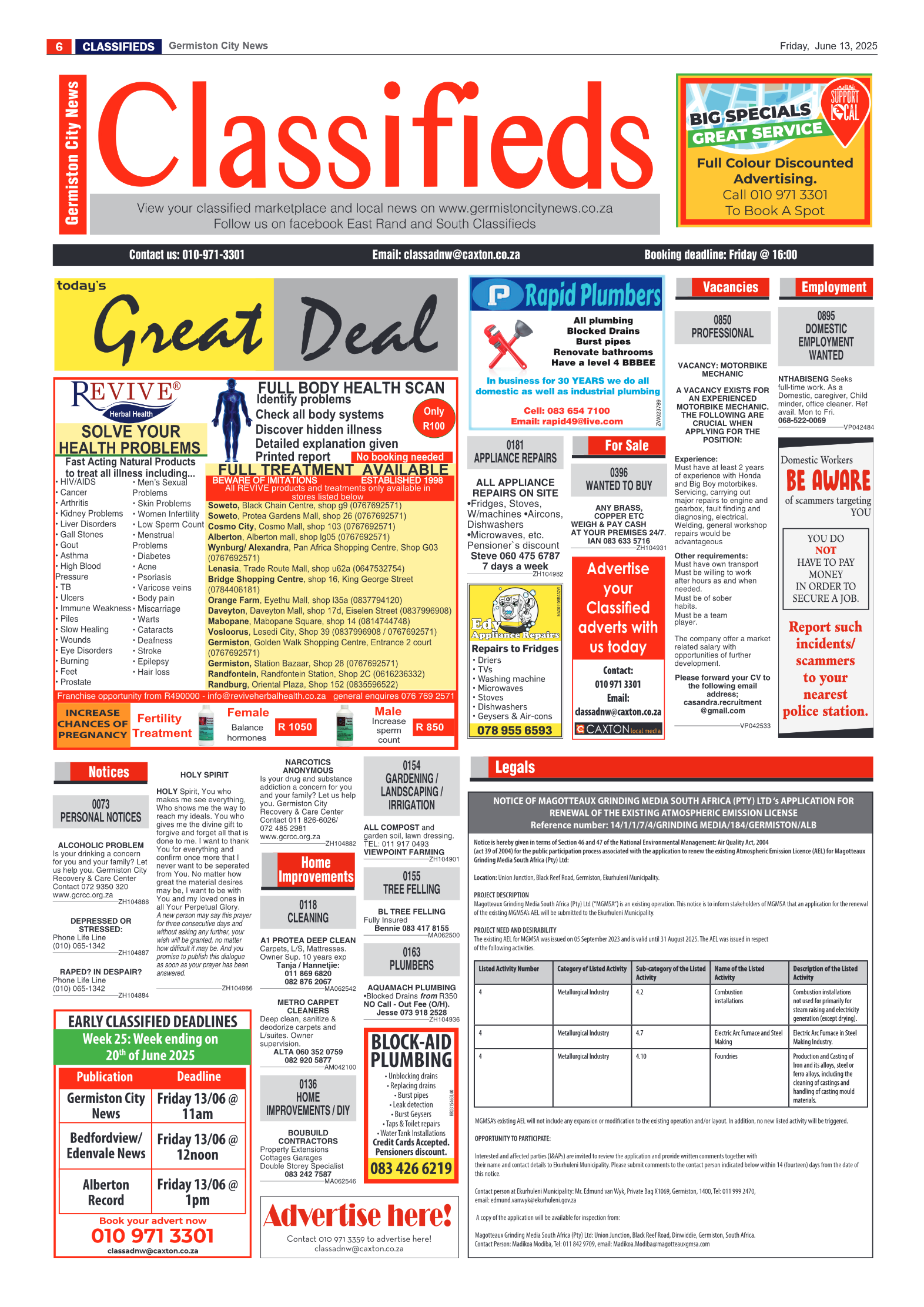 Germiston City News 13 June 2025 page 6