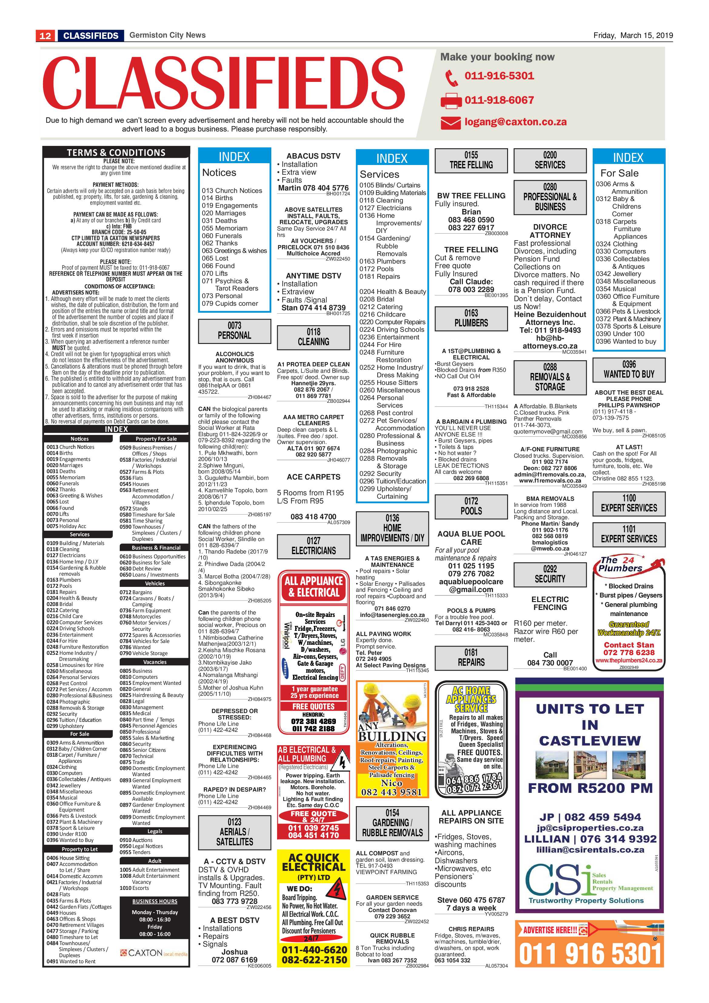 Germiston City News 13 March 2019 page 12