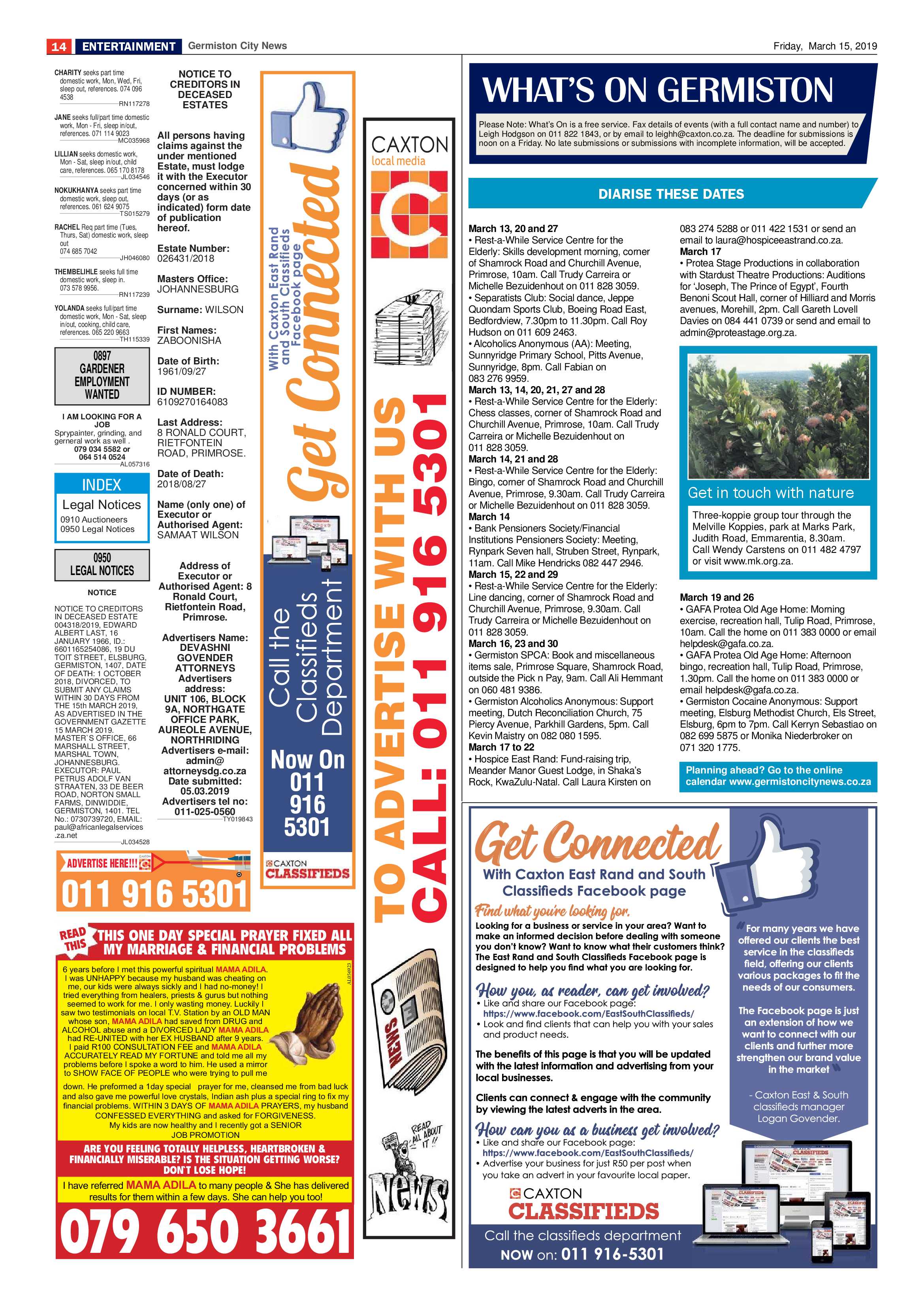 Germiston City News 13 March 2019 page 14