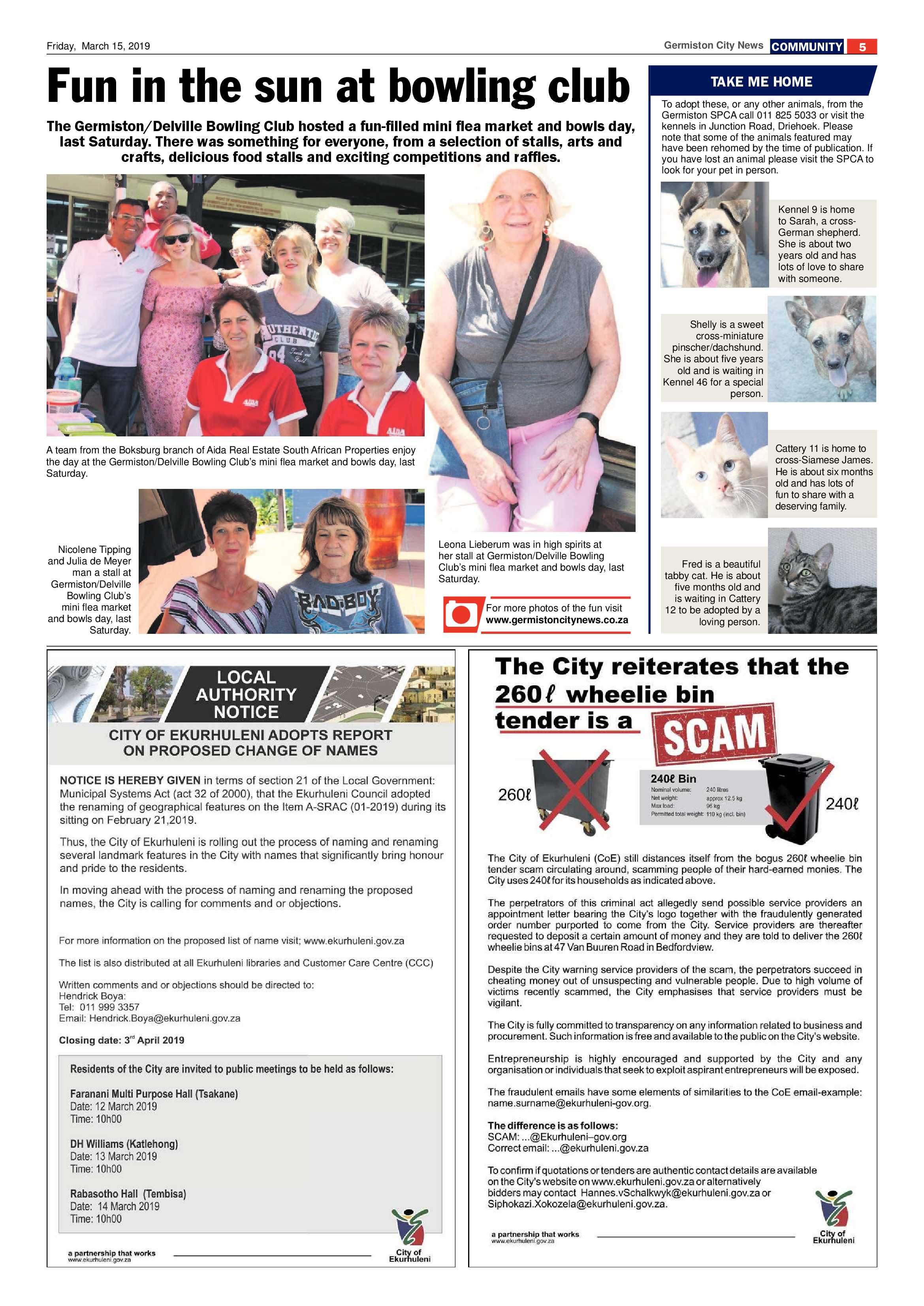 Germiston City News 13 March 2019 page 5