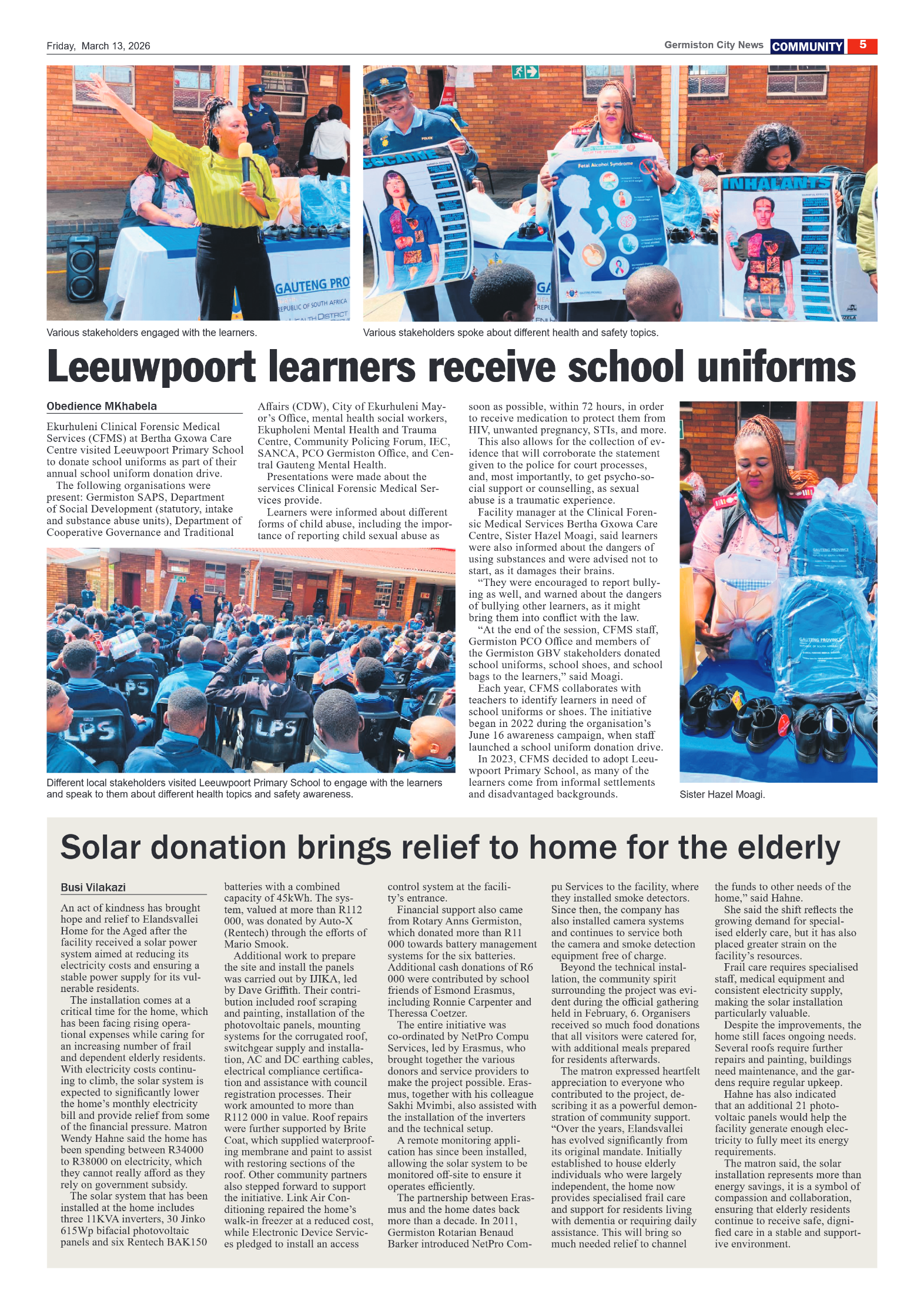 Germiston City News 13 March 2026 page 5