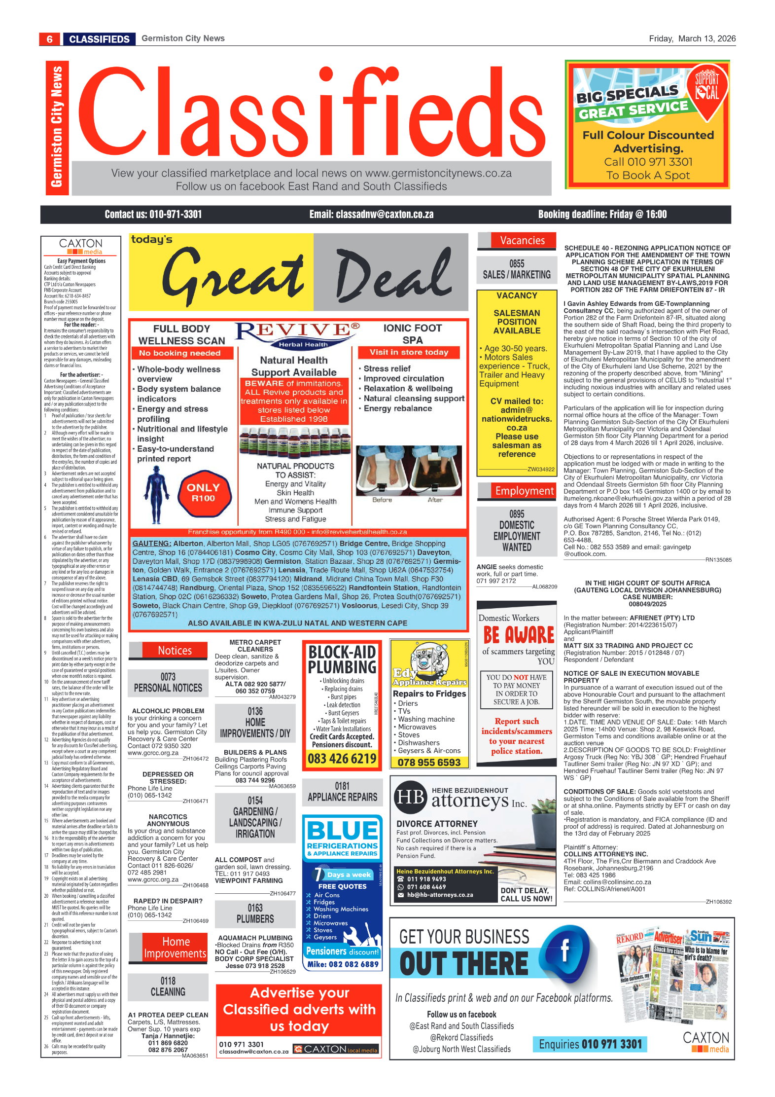 Germiston City News 13 March 2026 page 6