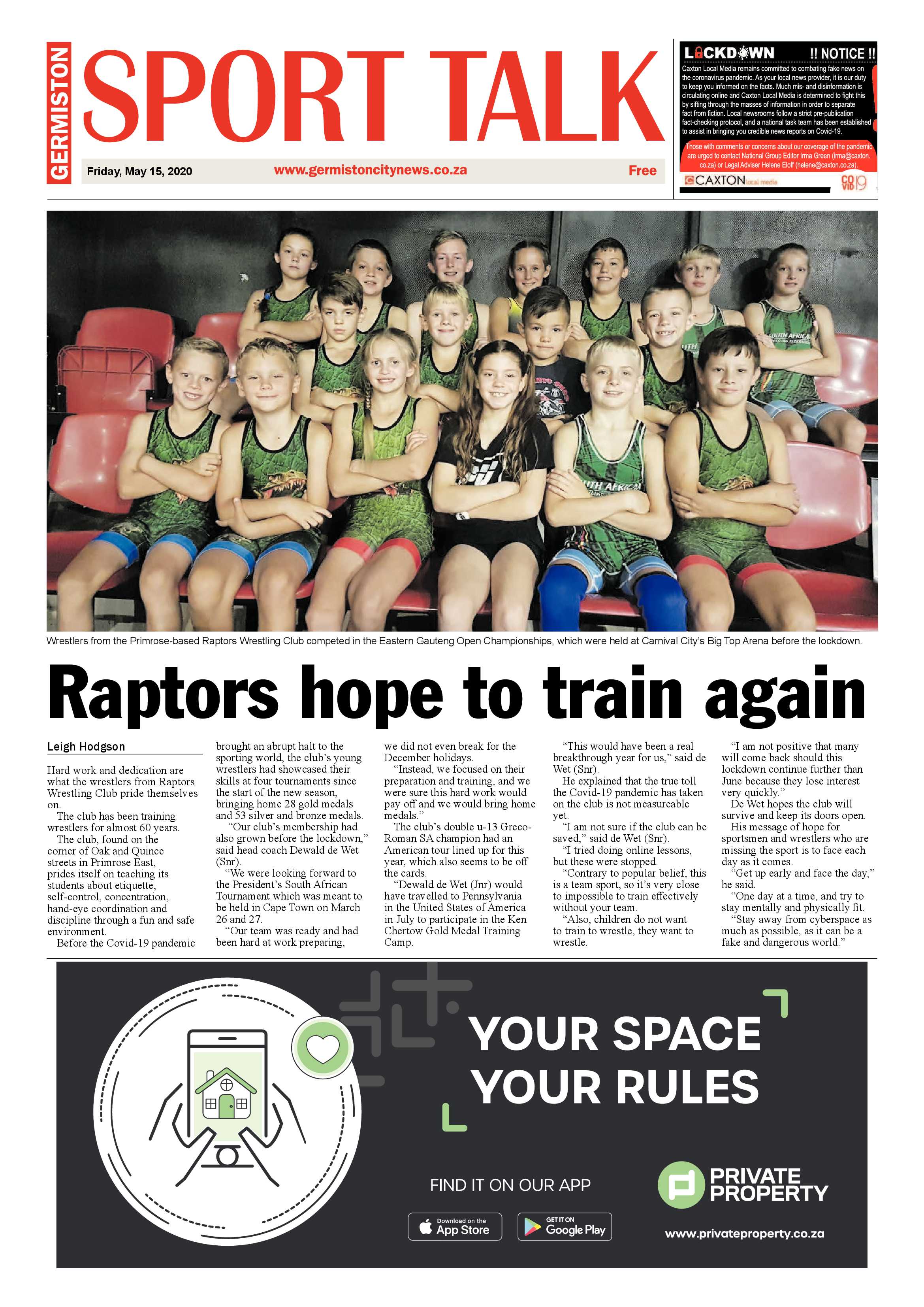 Germiston City News 13 May 2020 page 8