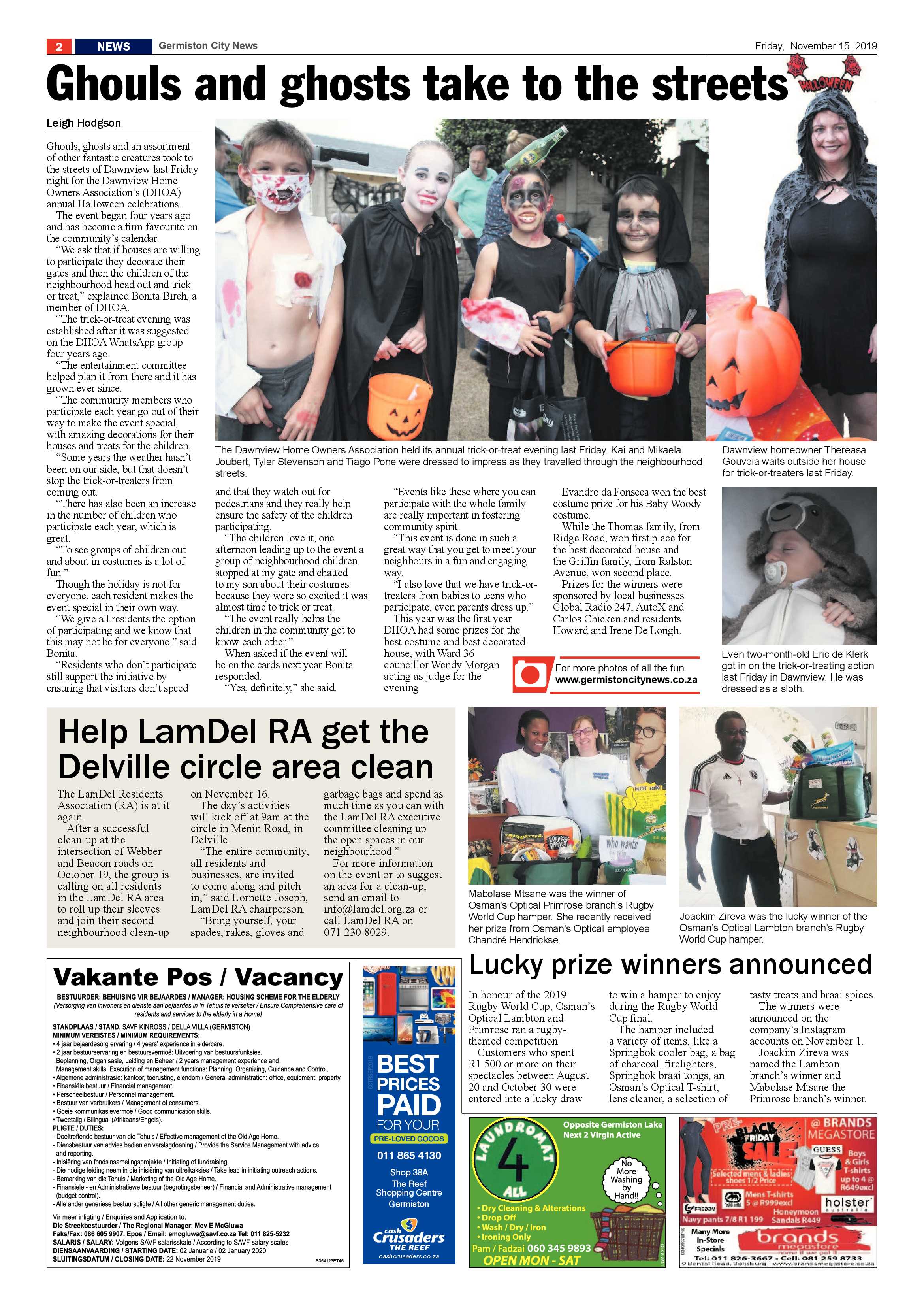 Germiston City News 13 November 2019 page 2