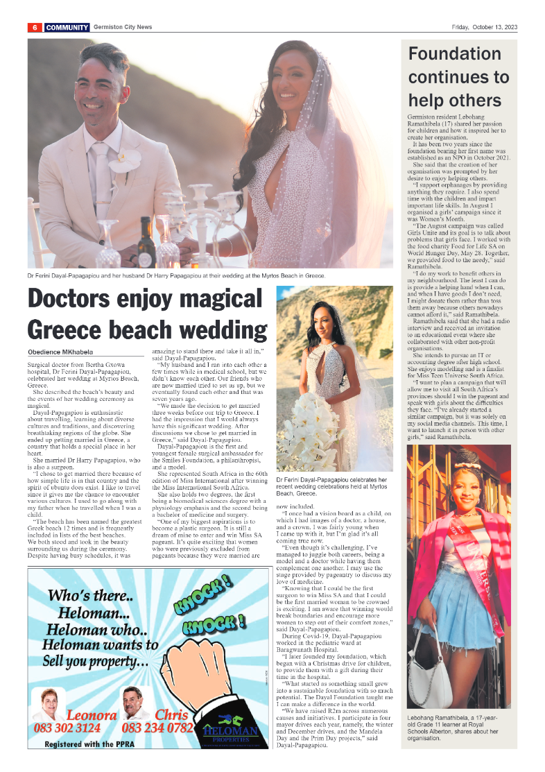 Germiston City News 13 October 2023 page 6