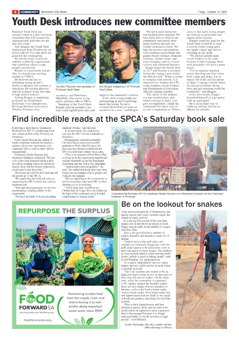 Germiston City News 13 October 2023 page 8