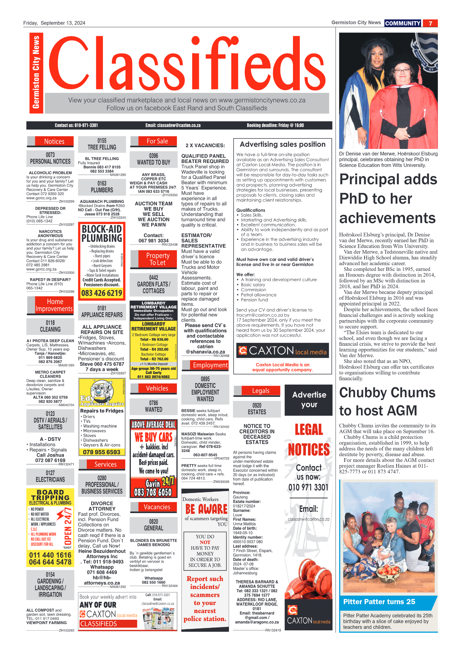 Germiston City News 13 September 2024 page 7