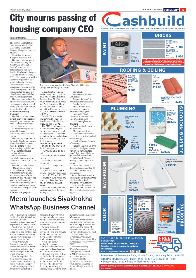 Germiston City News 14 April 2023 page 5