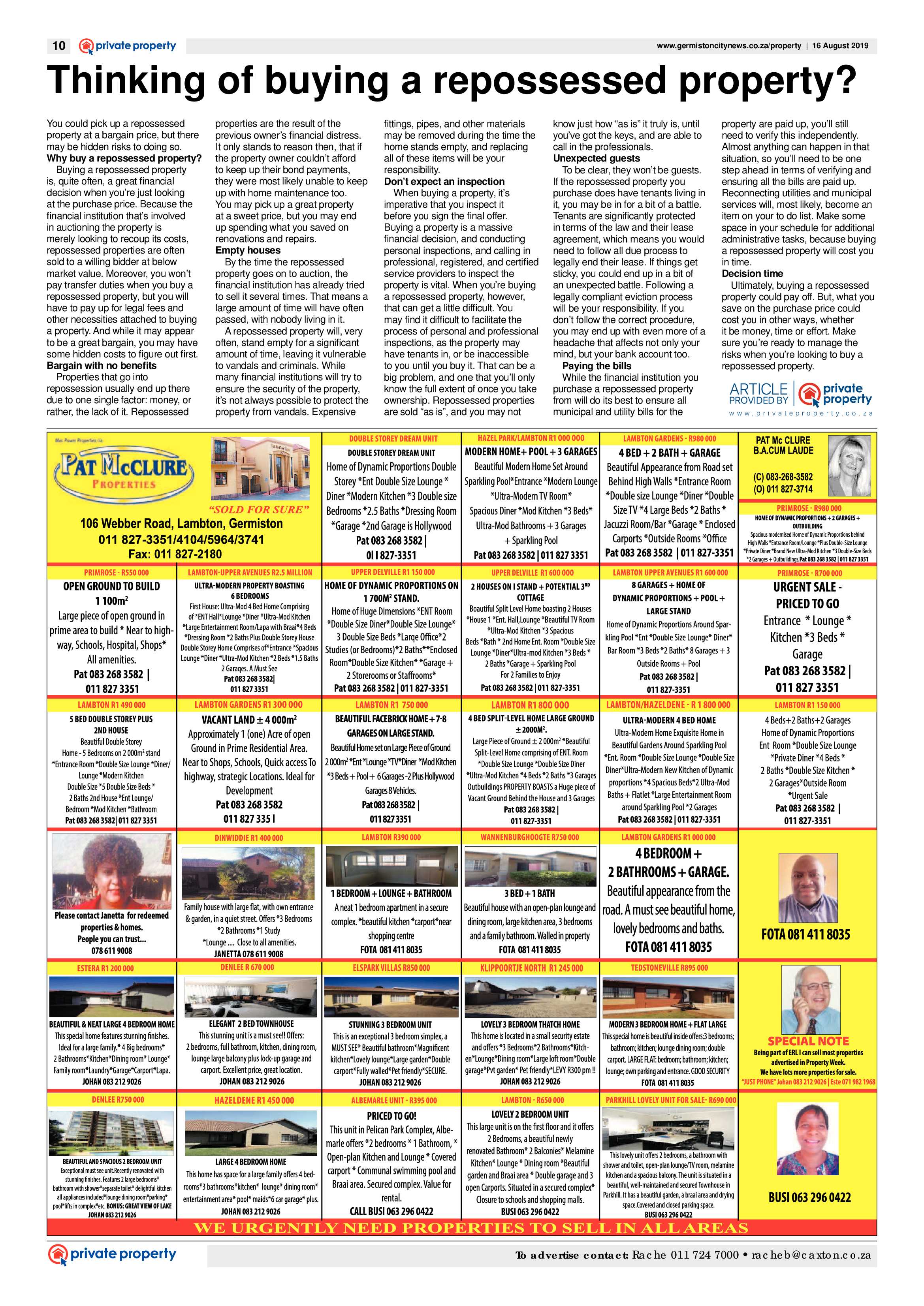 Germiston City News 14 August 2019 page 10