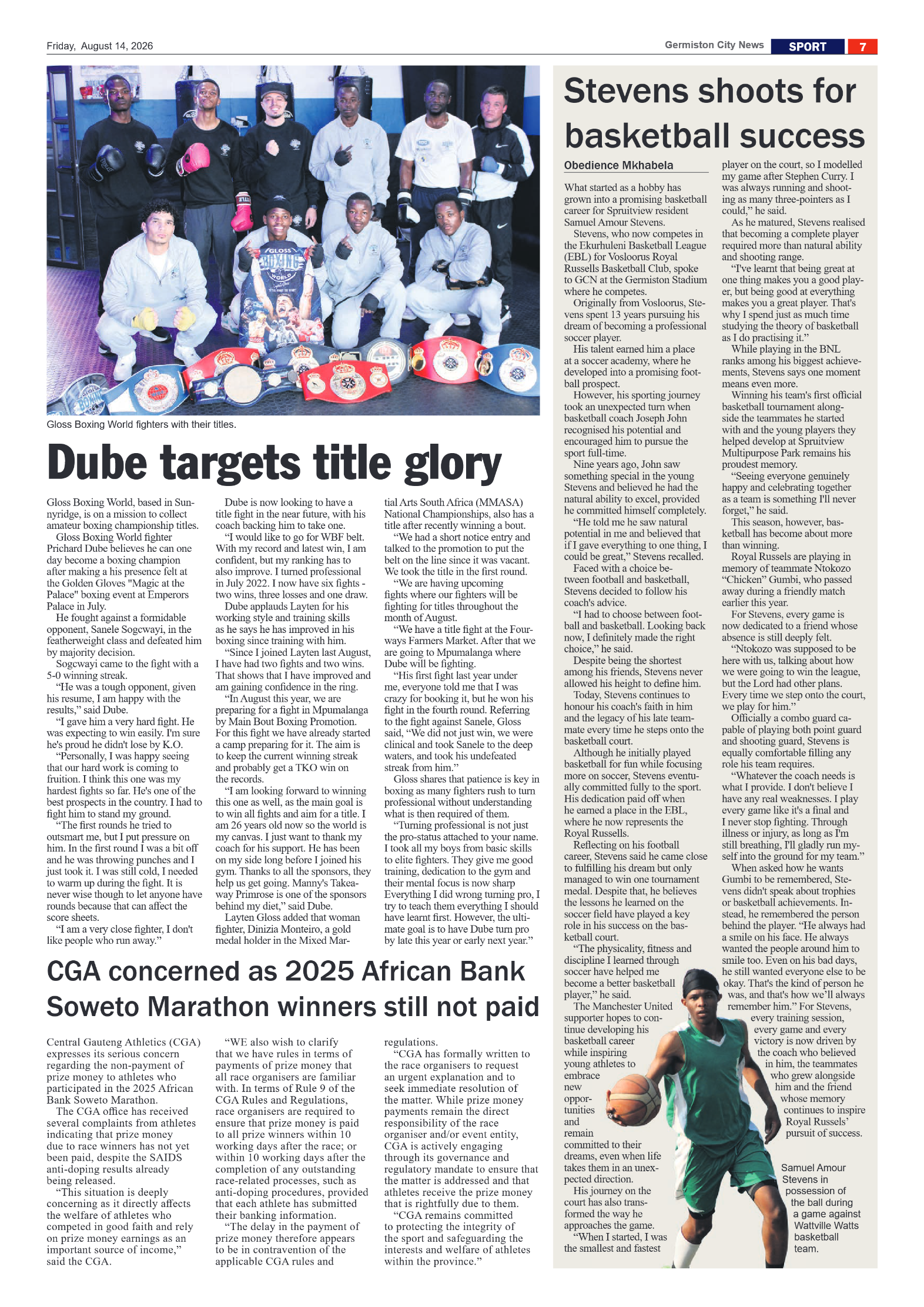 Germiston City News 14 August 2026 page 7