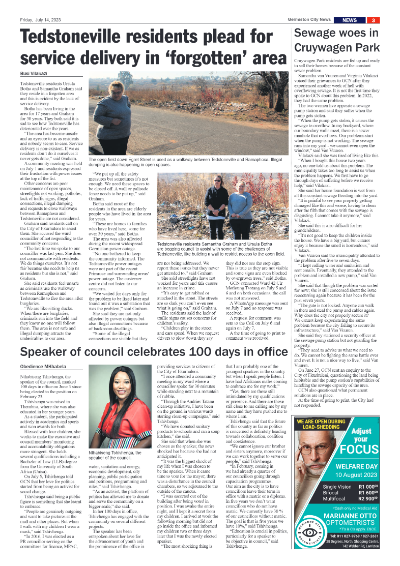 Germiston City News 14 July 2023 page 3