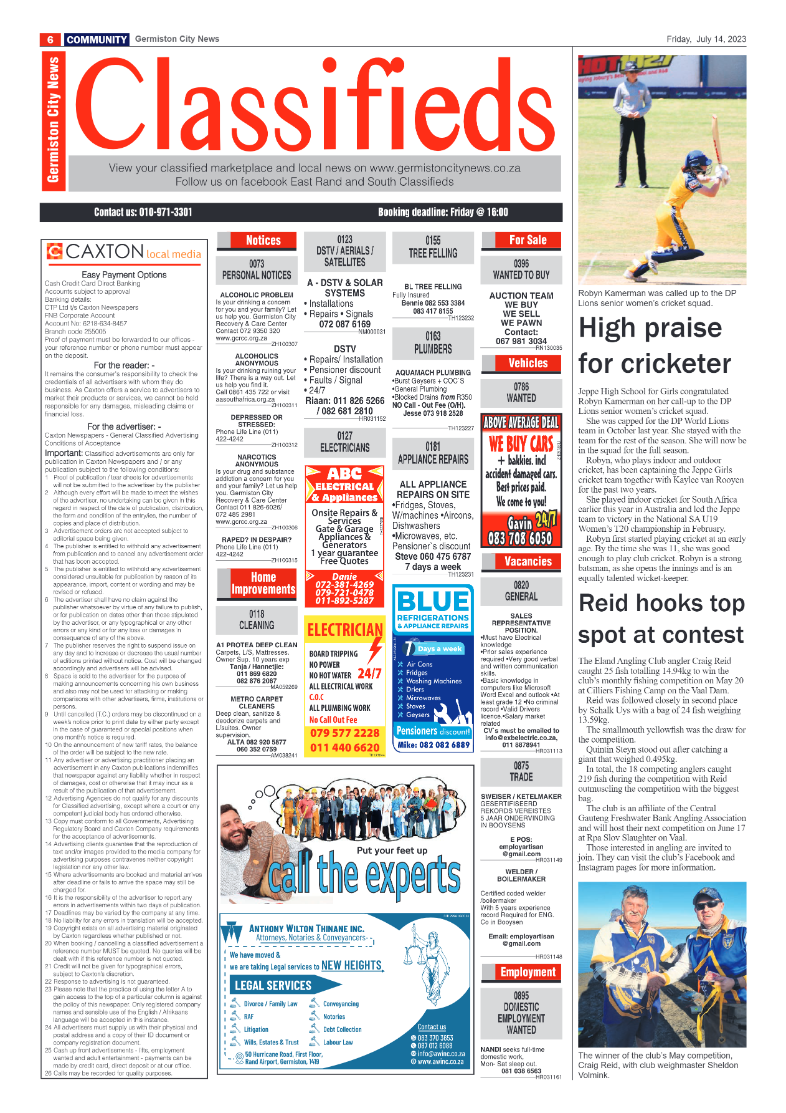 Germiston City News 14 July 2023 page 6