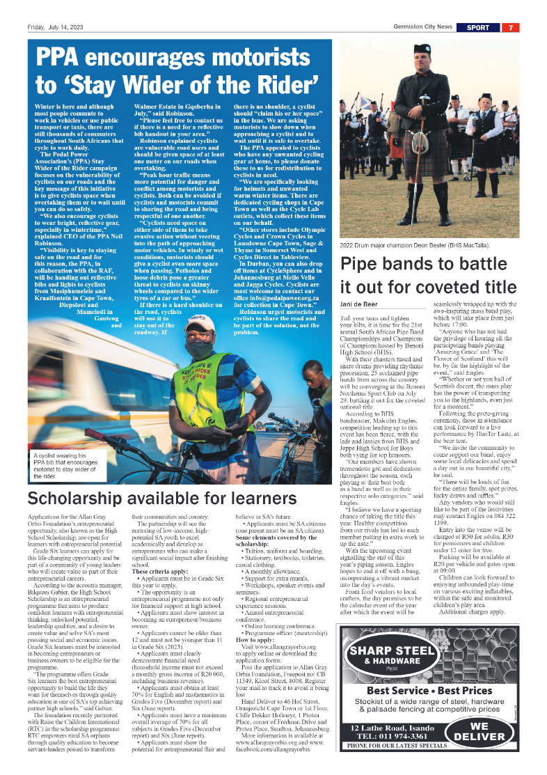 Germiston City News 14 July 2023 page 7