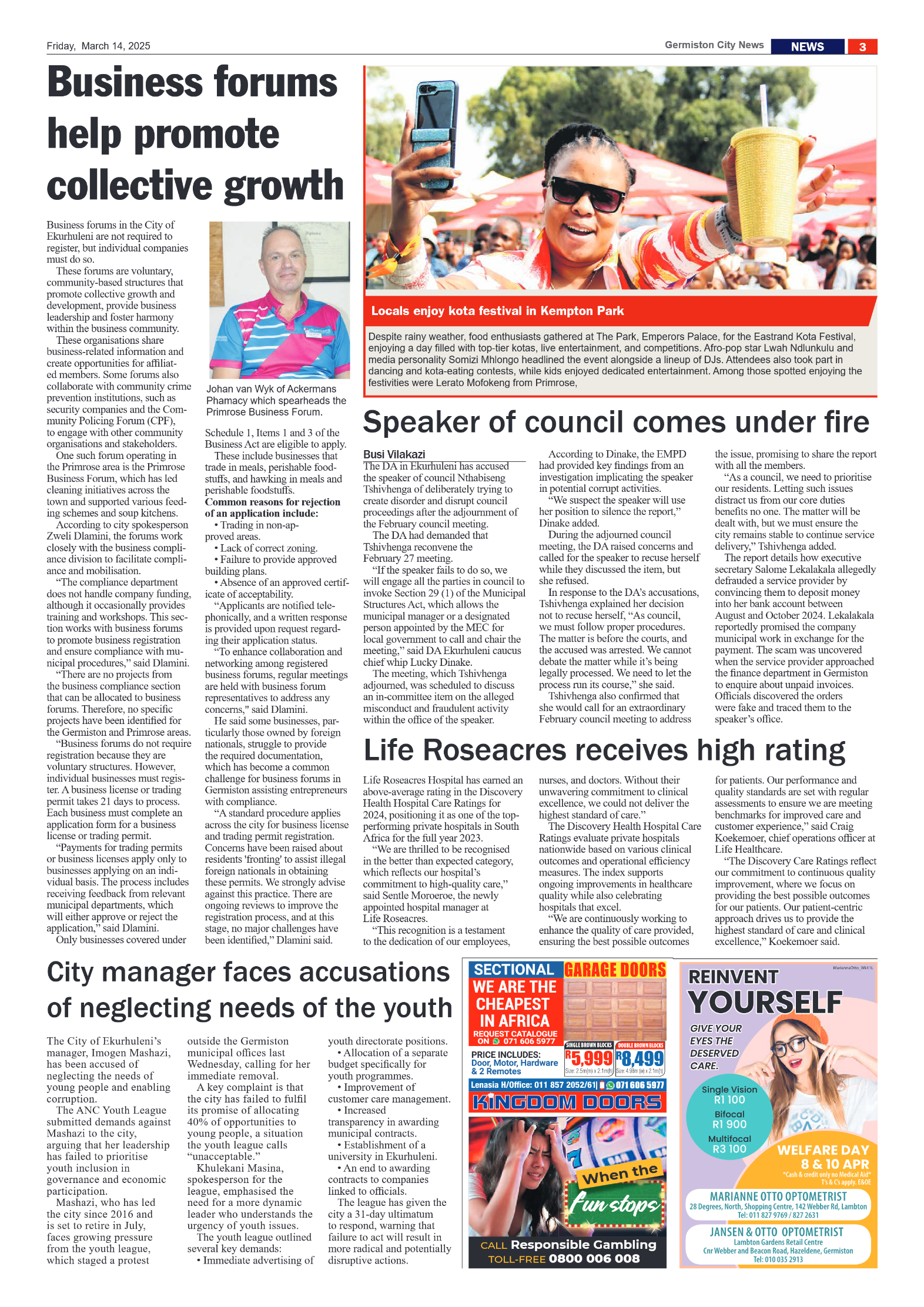 Germiston City News 14 March 2025 page 3
