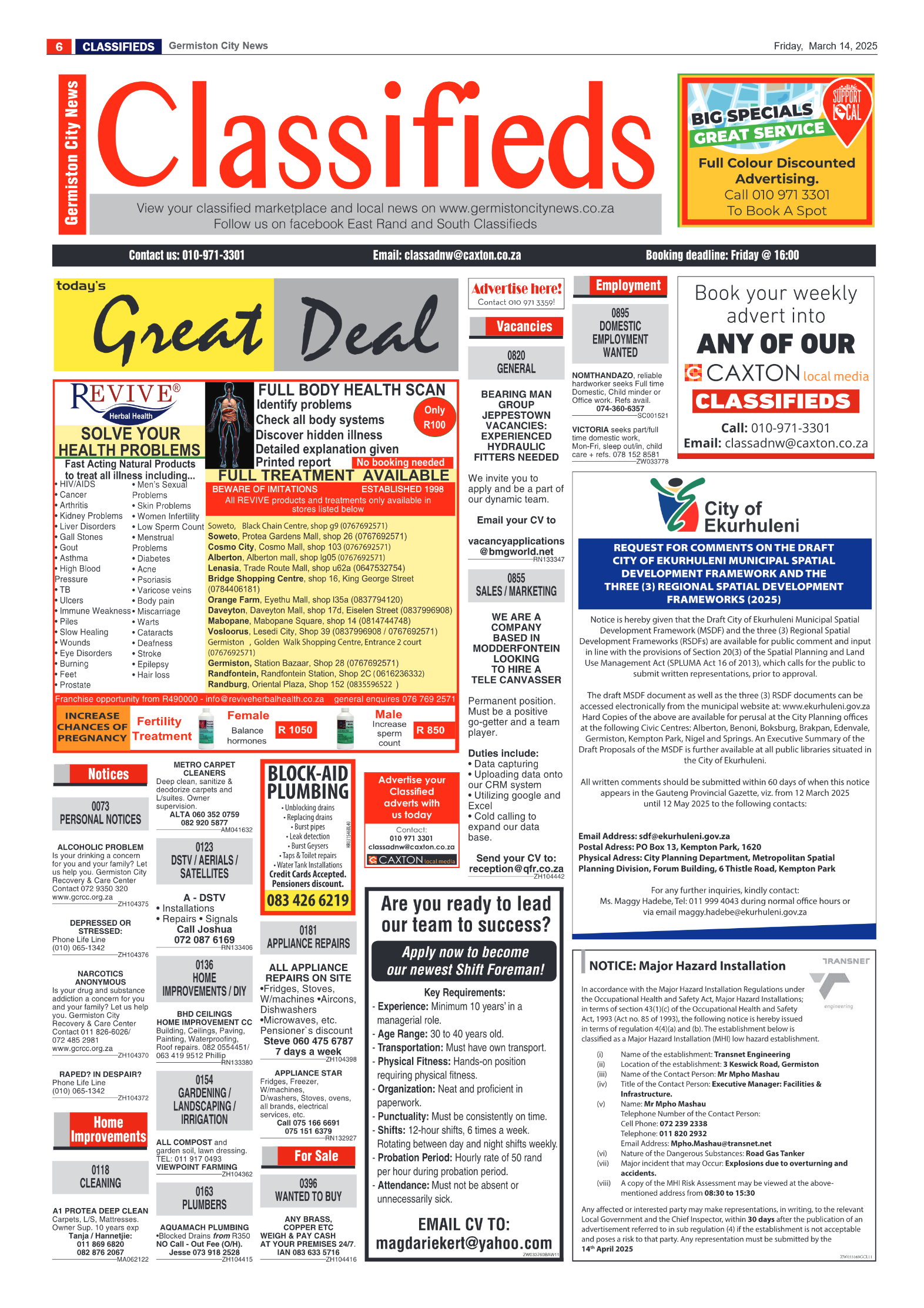 Germiston City News 14 March 2025 page 6