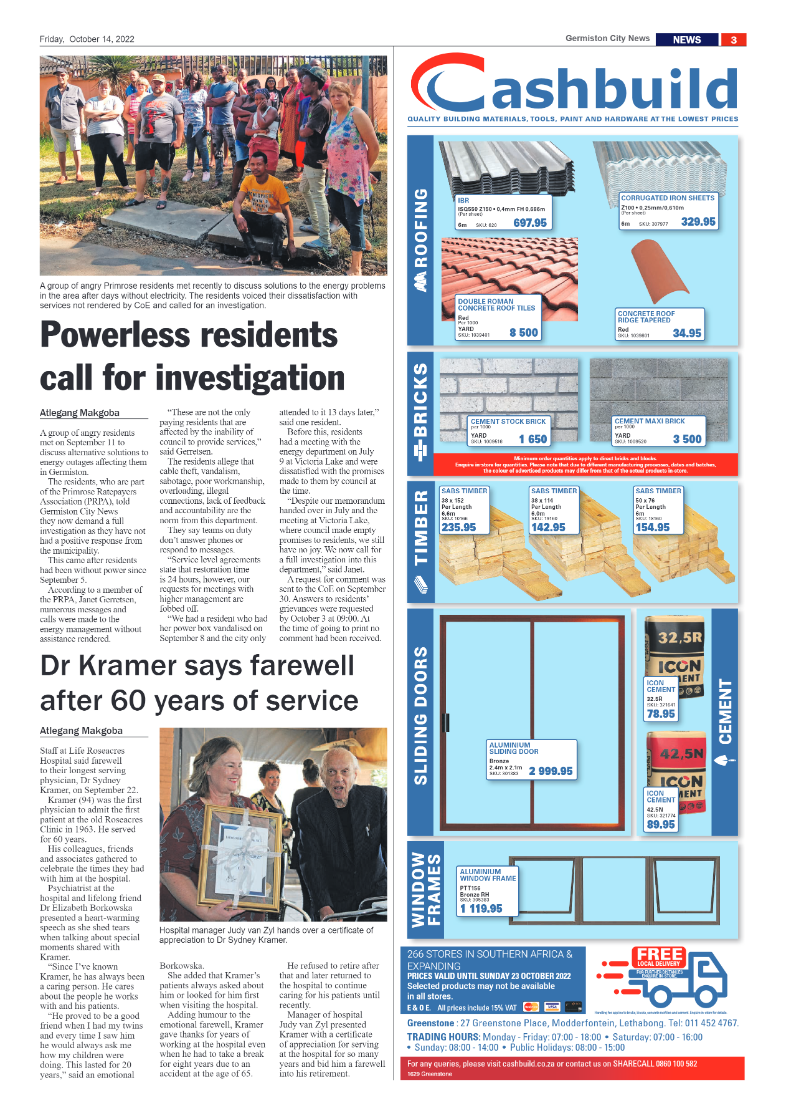 Germiston City News 14 October 2022 page 3