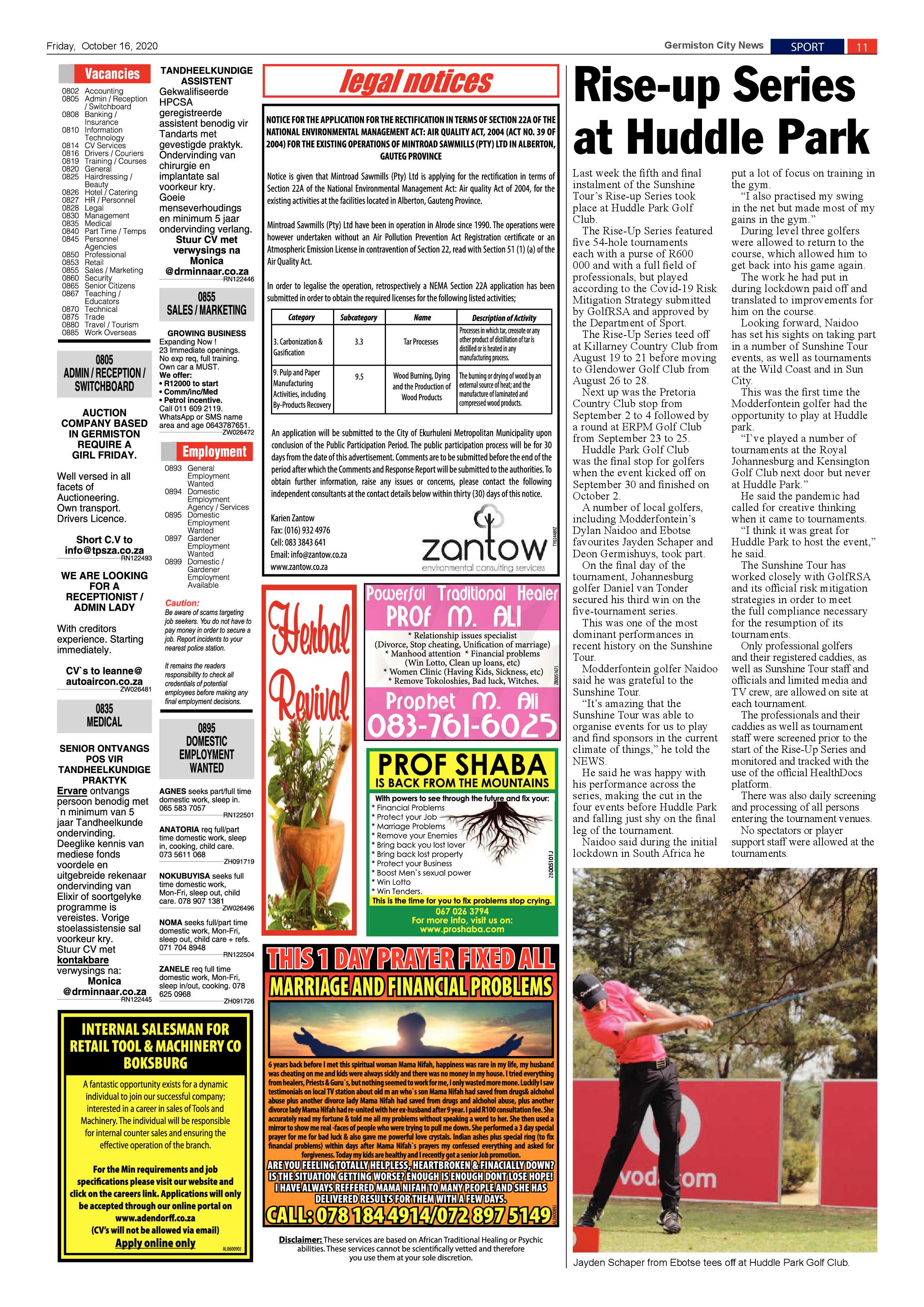 Germiston City News 14 October  2020 page 11