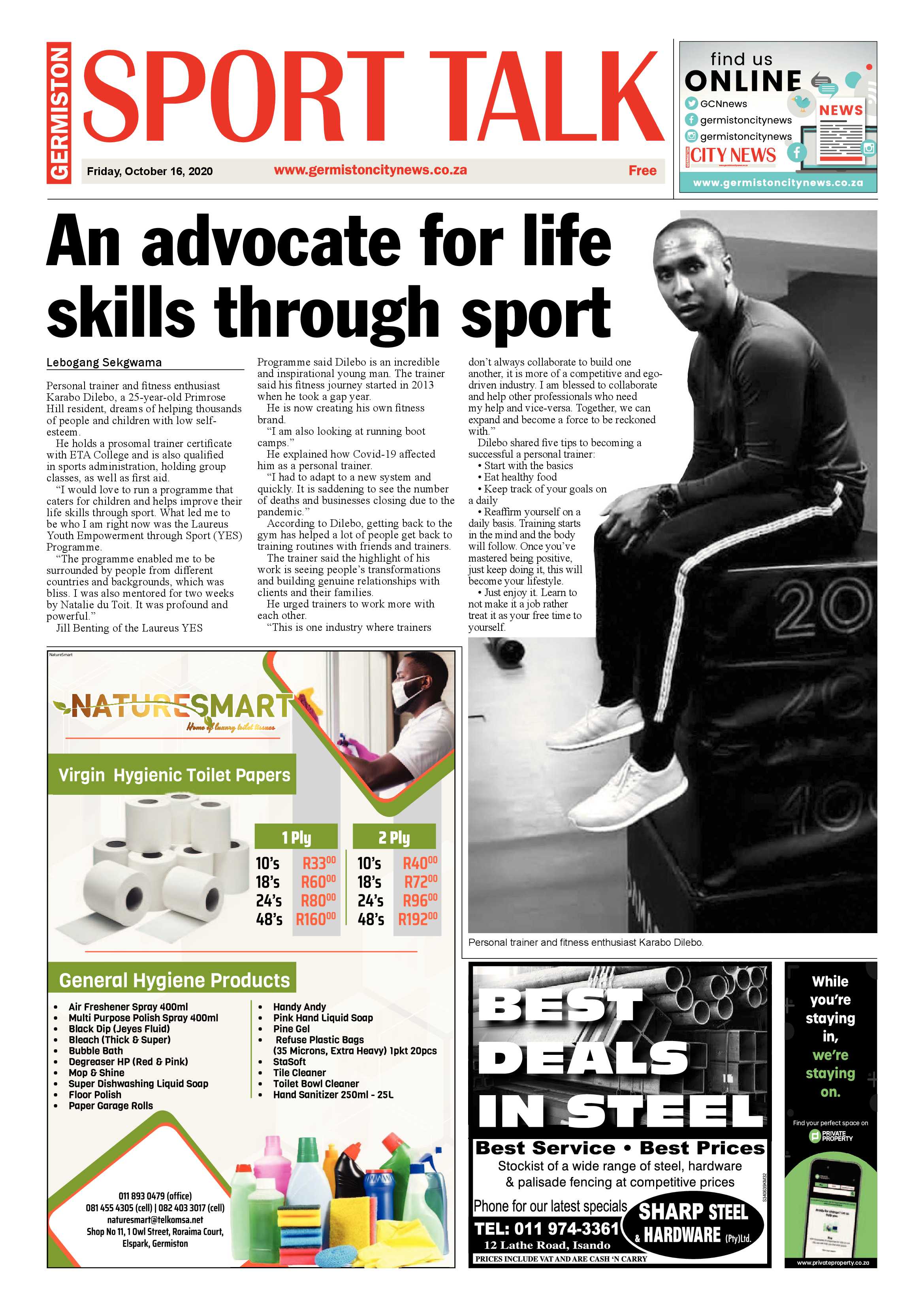 Germiston City News 14 October  2020 page 12