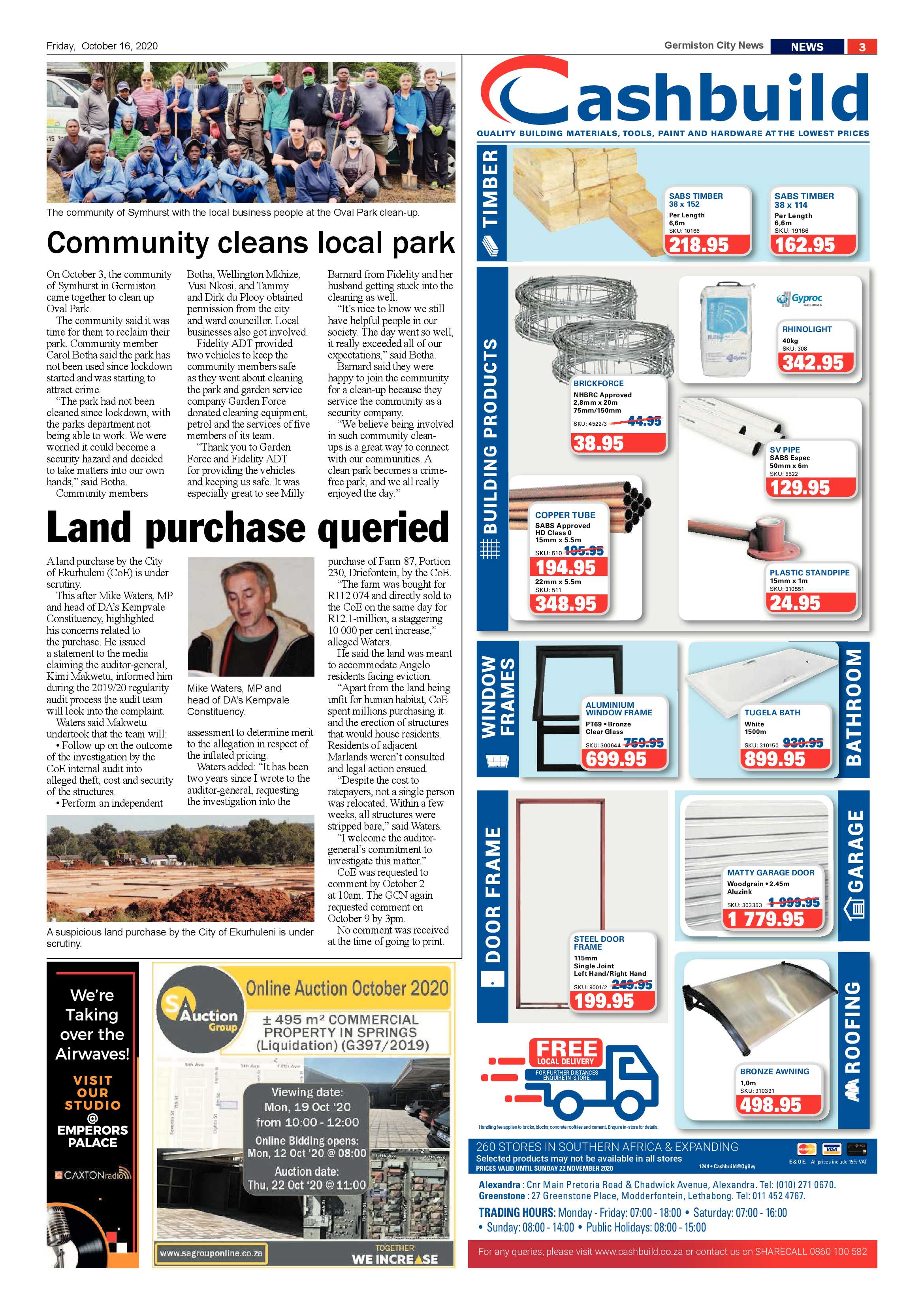Germiston City News 14 October  2020 page 3