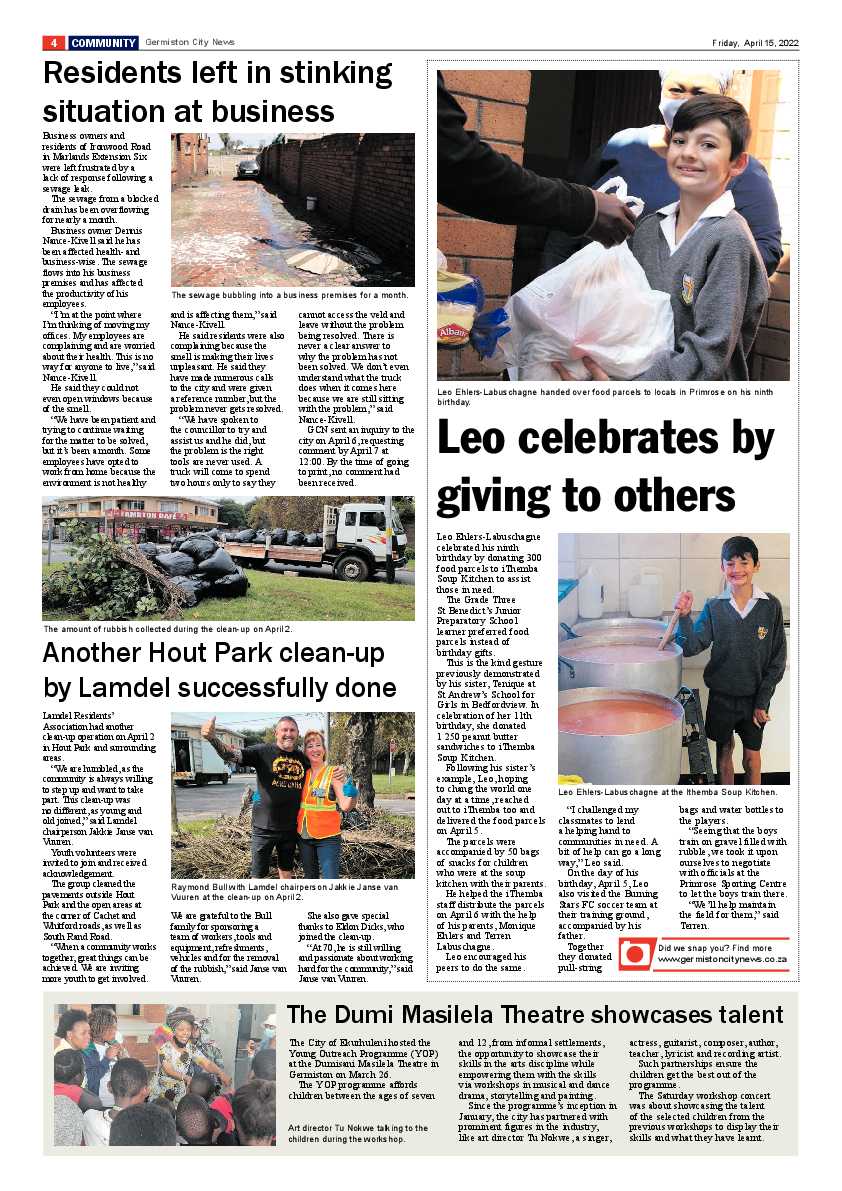 Germiston City News 15 April 2022 page 6