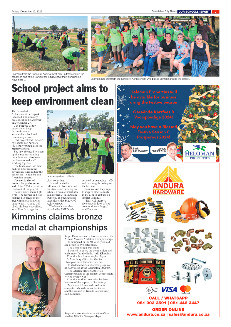 Germiston City News 15 December 2023 page 7