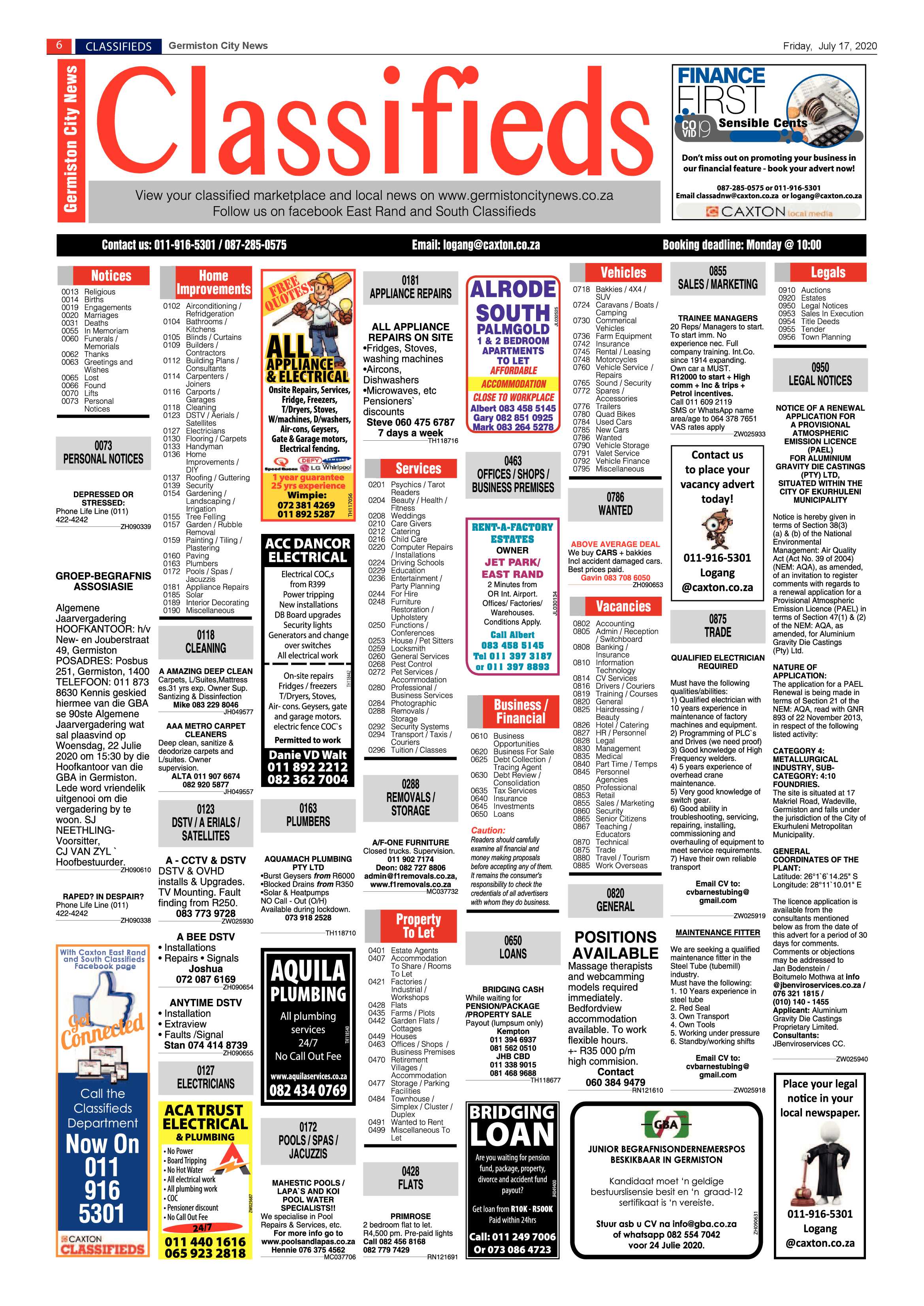 Germiston City News 15 July 2020 page 6