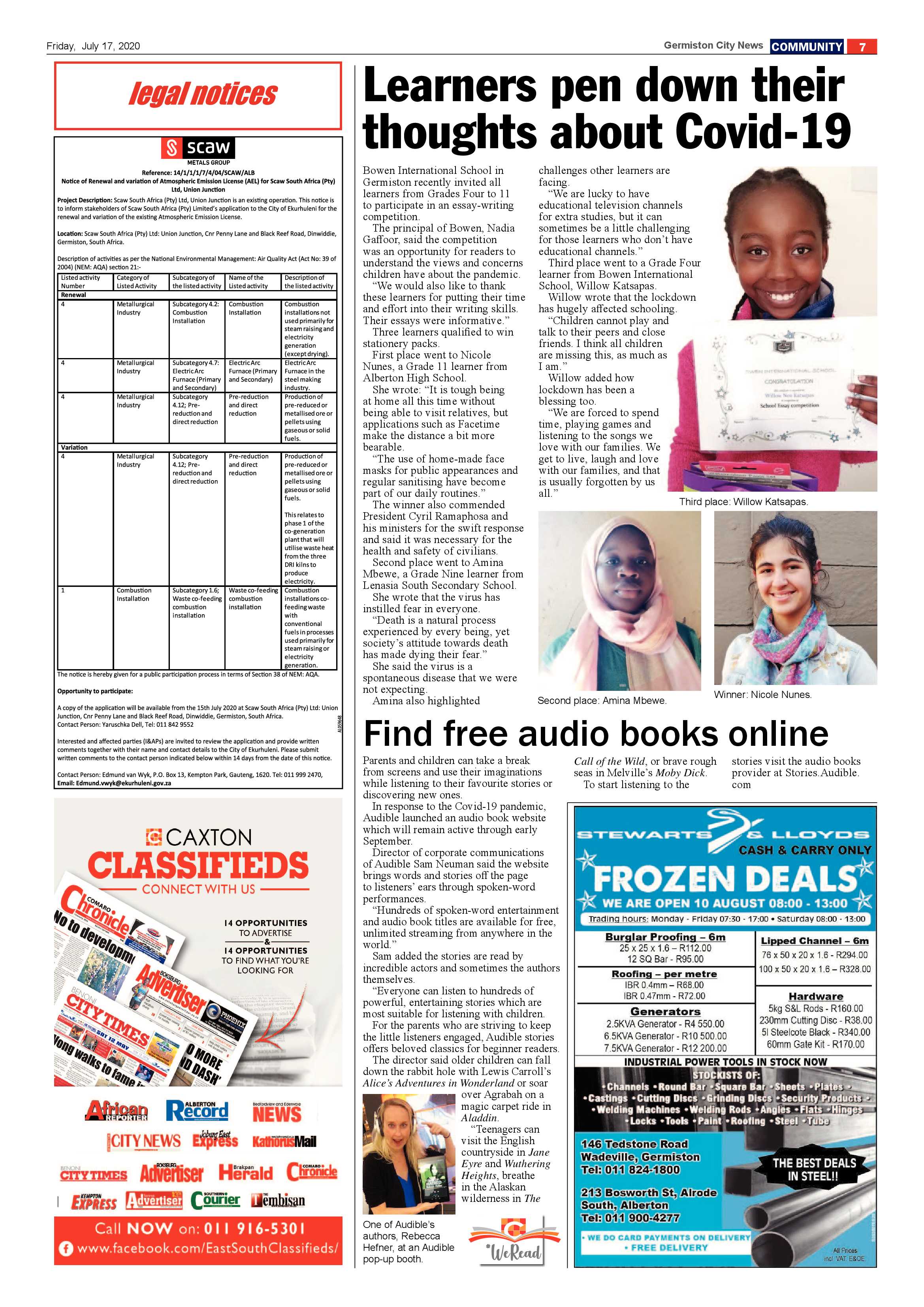 Germiston City News 15 July 2020 page 7