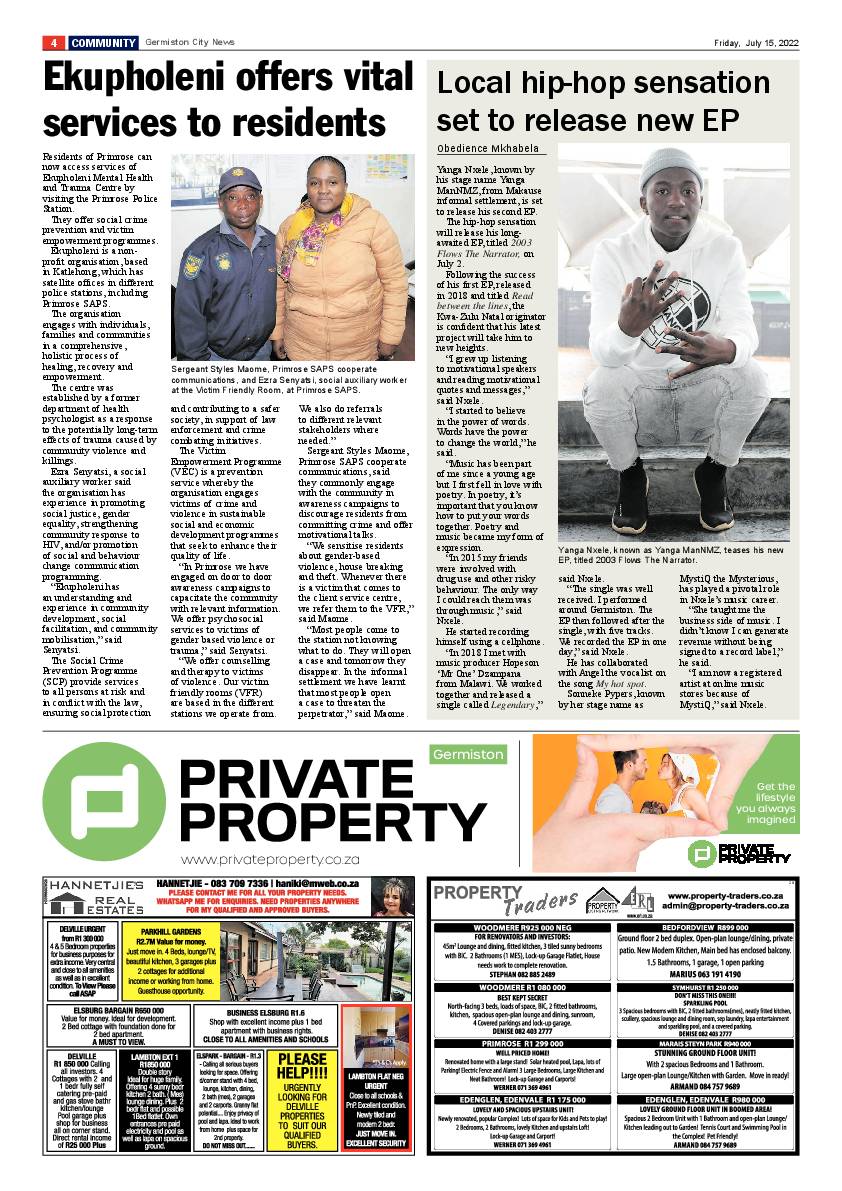 Germiston City News 15 July 2022 page 4