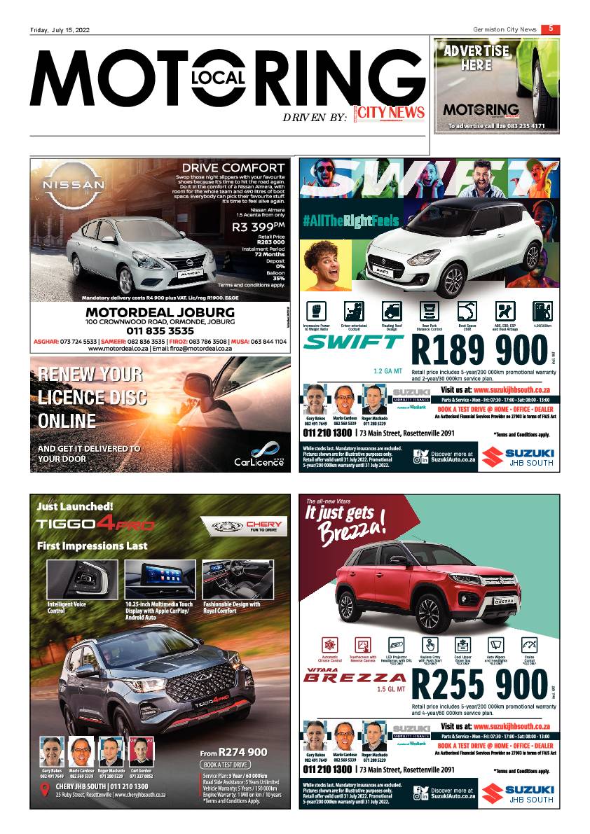Germiston City News 15 July 2022 page 5
