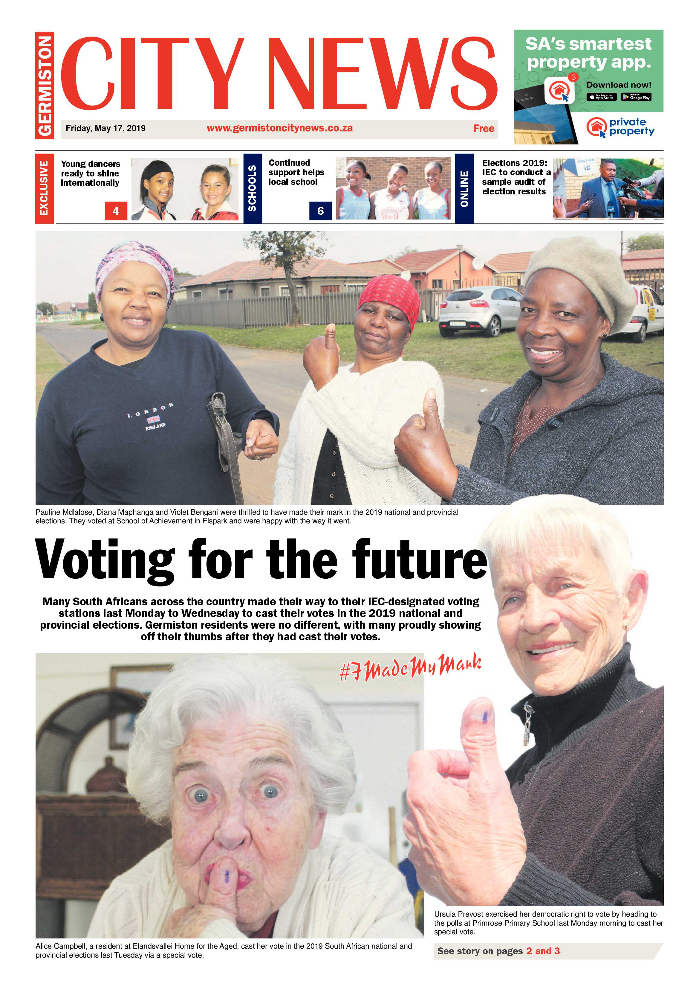 Germiston City News 15 May 2019 page 1