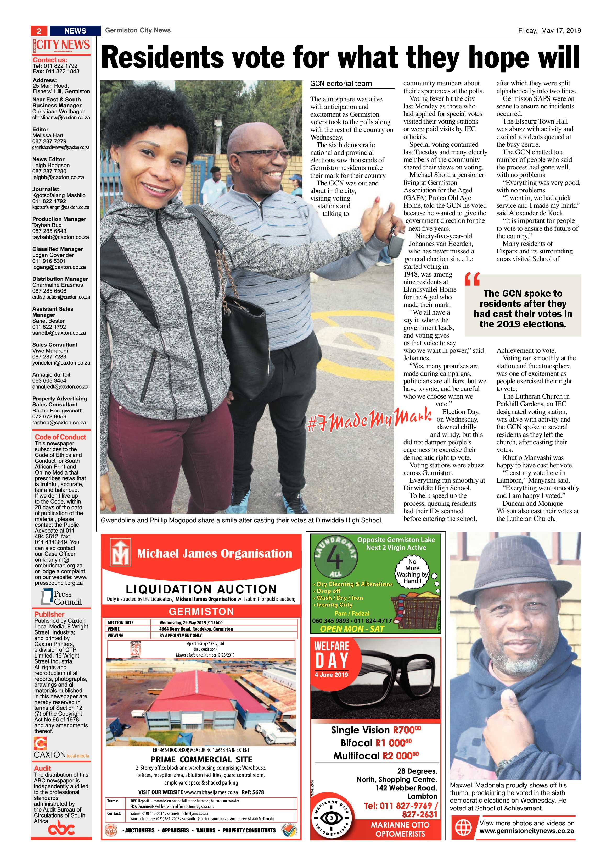 Germiston City News 15 May 2019 page 2