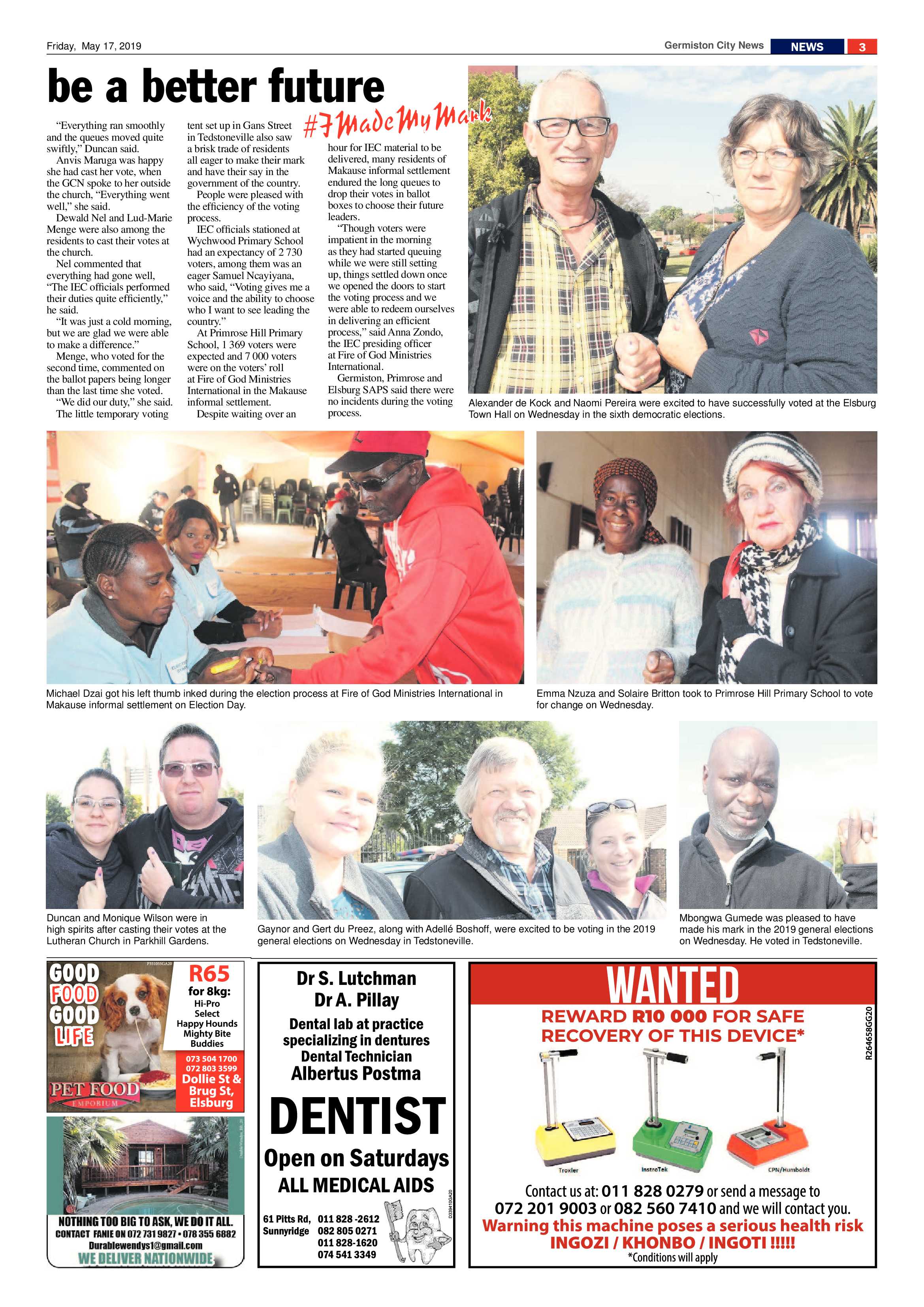 Germiston City News 15 May 2019 page 3
