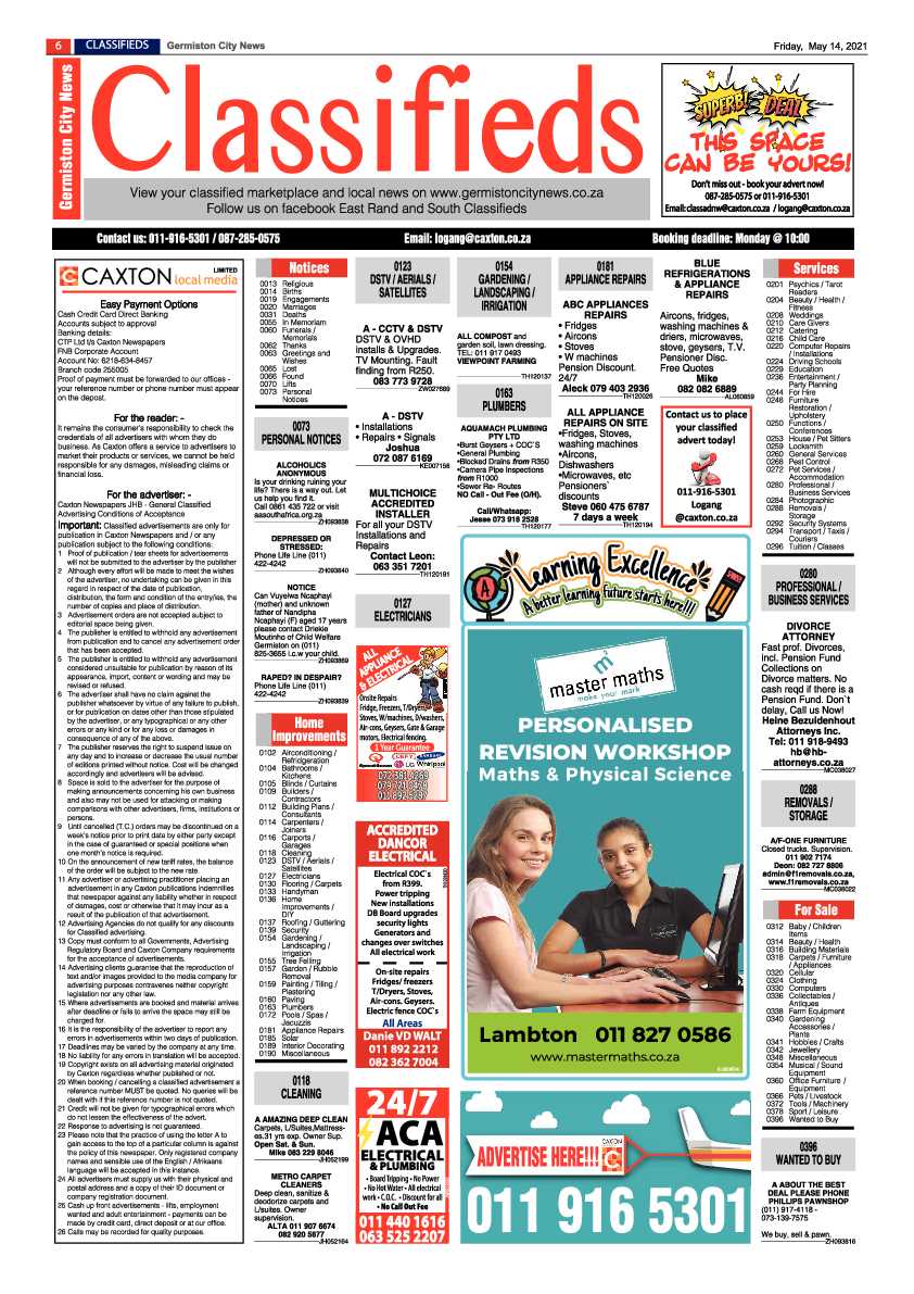 Germiston City News 14 May 2021 page 6