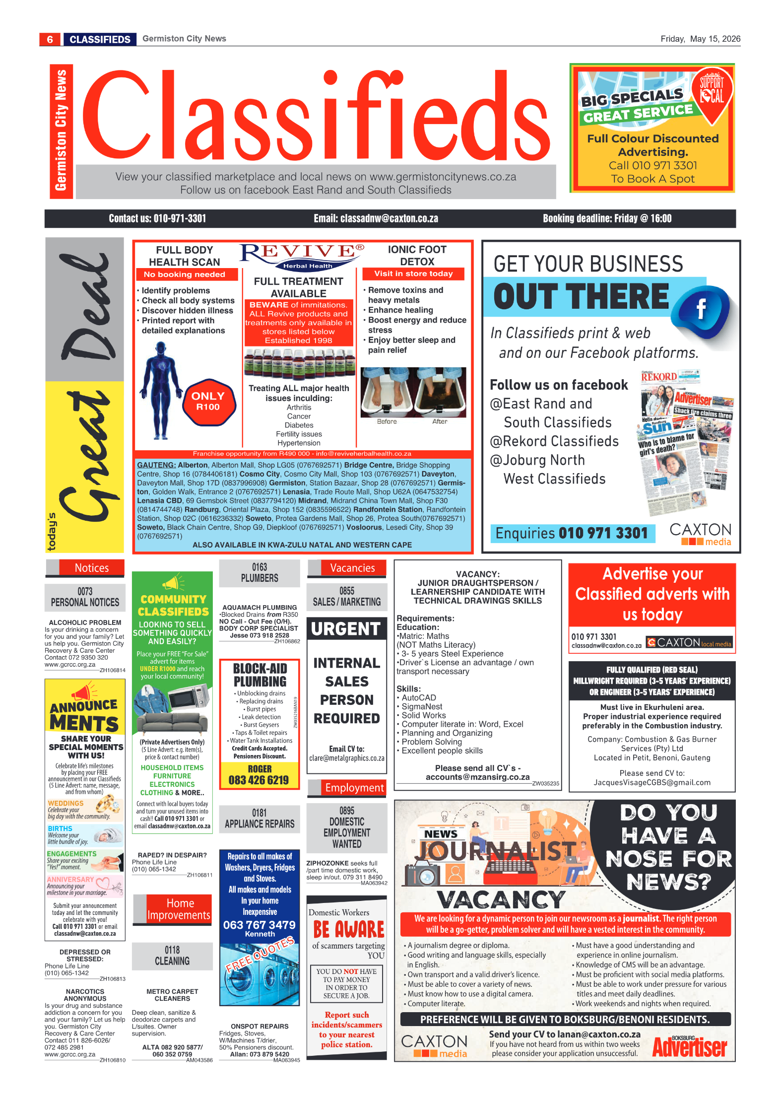 Germiston City News 15 May 2026 page 6