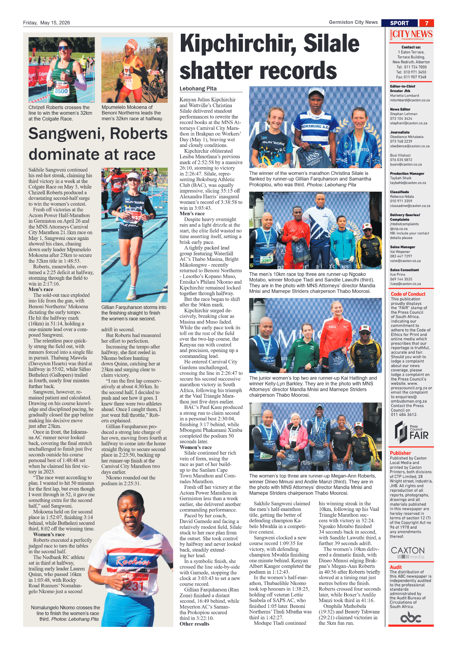 Germiston City News 15 May 2026 page 7