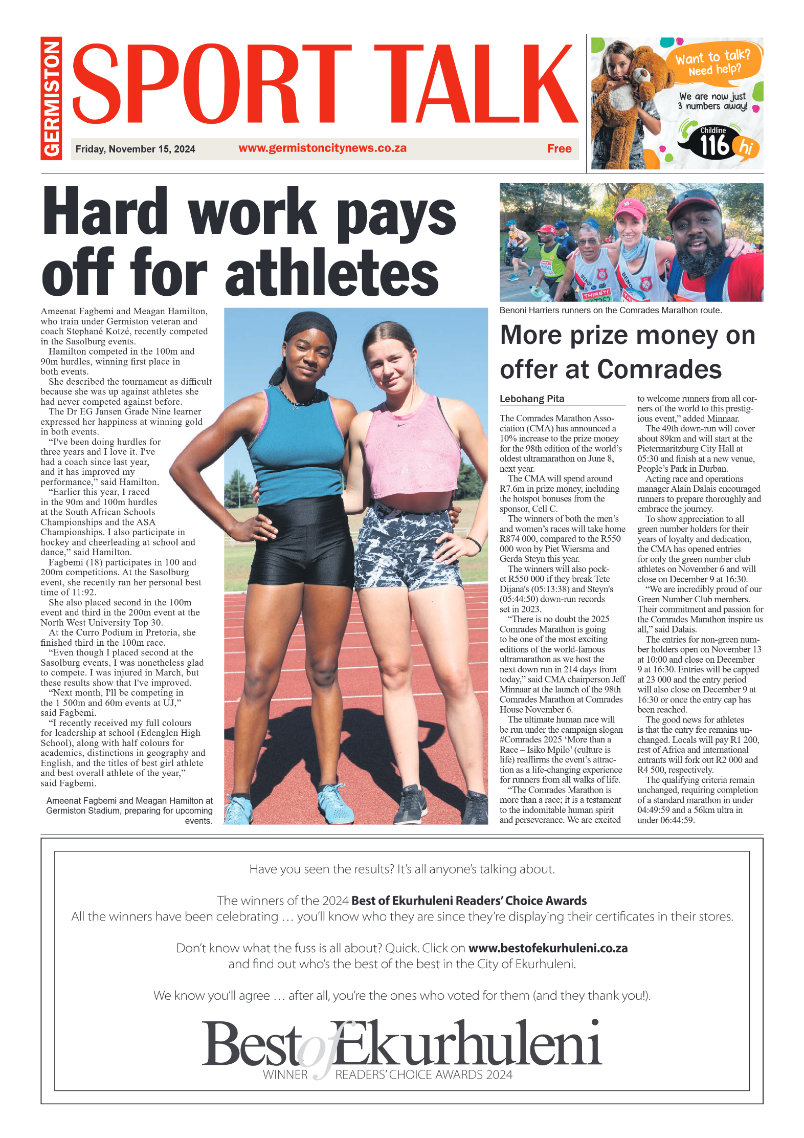 Germiston City News 15 November 2024 page 8