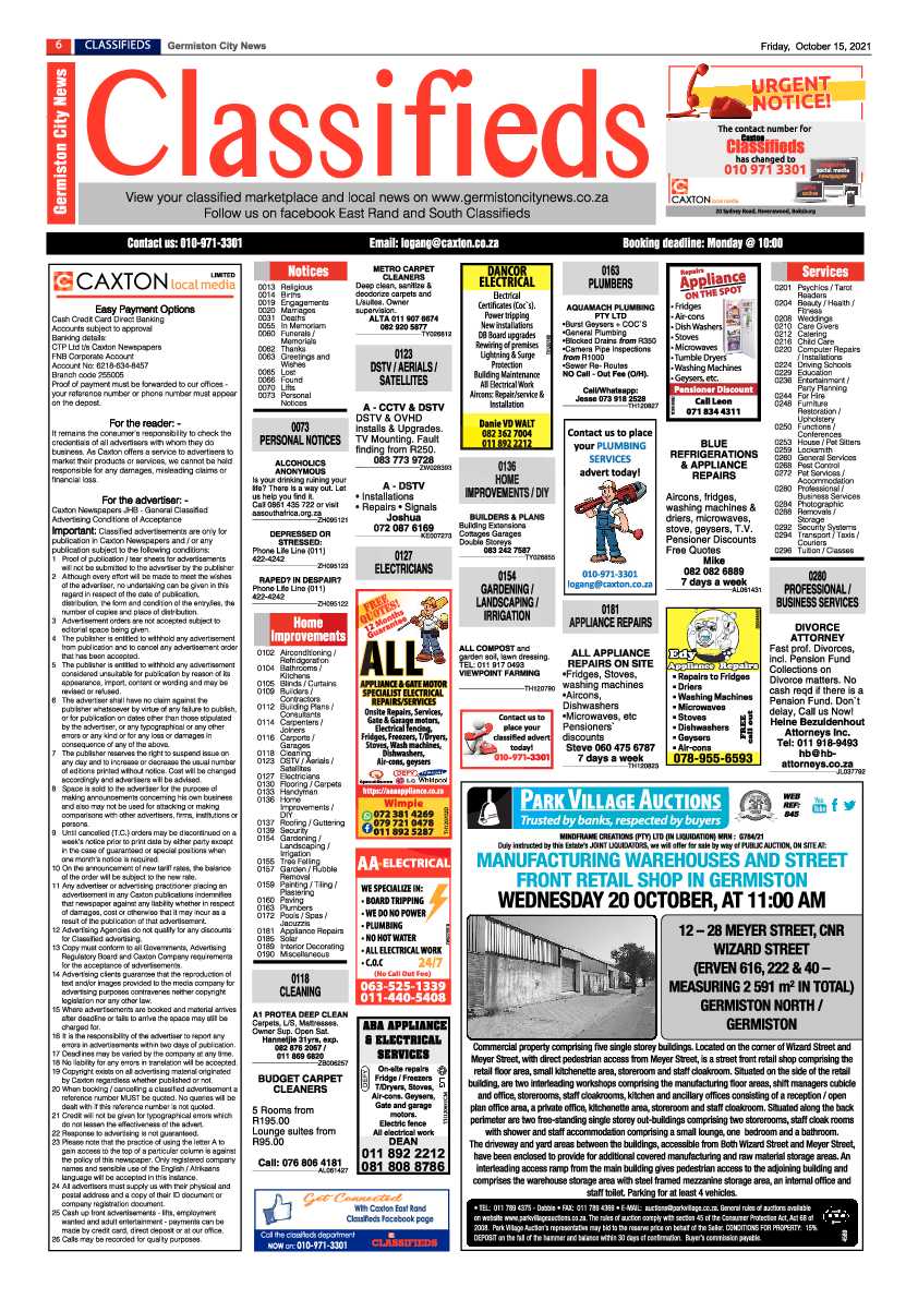 Germiston City News 15 October 2021 page 6