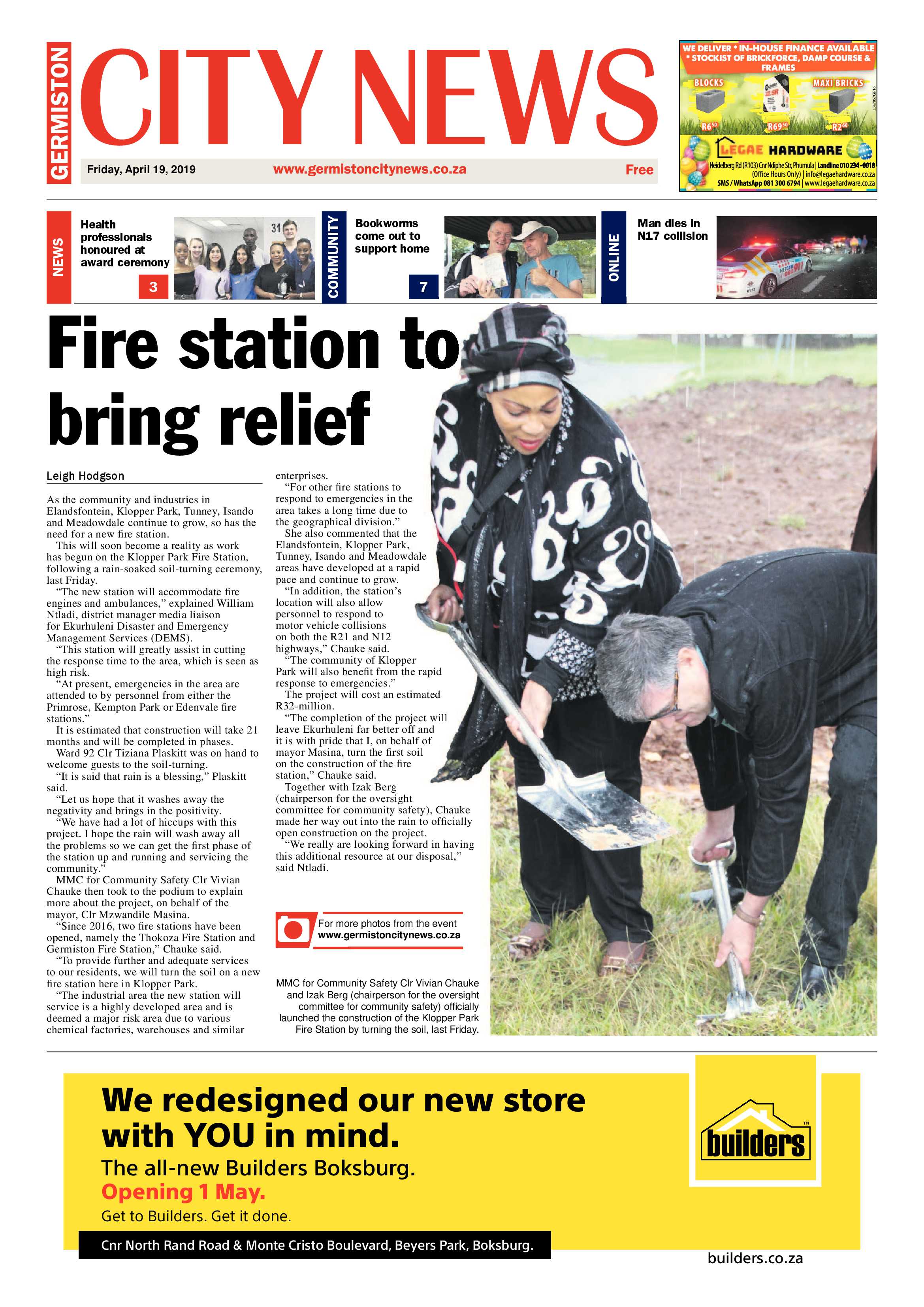 Germiston City News 16 April 2019 page 1