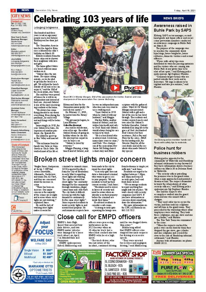 Germiston City News 16 April 2021 page 2